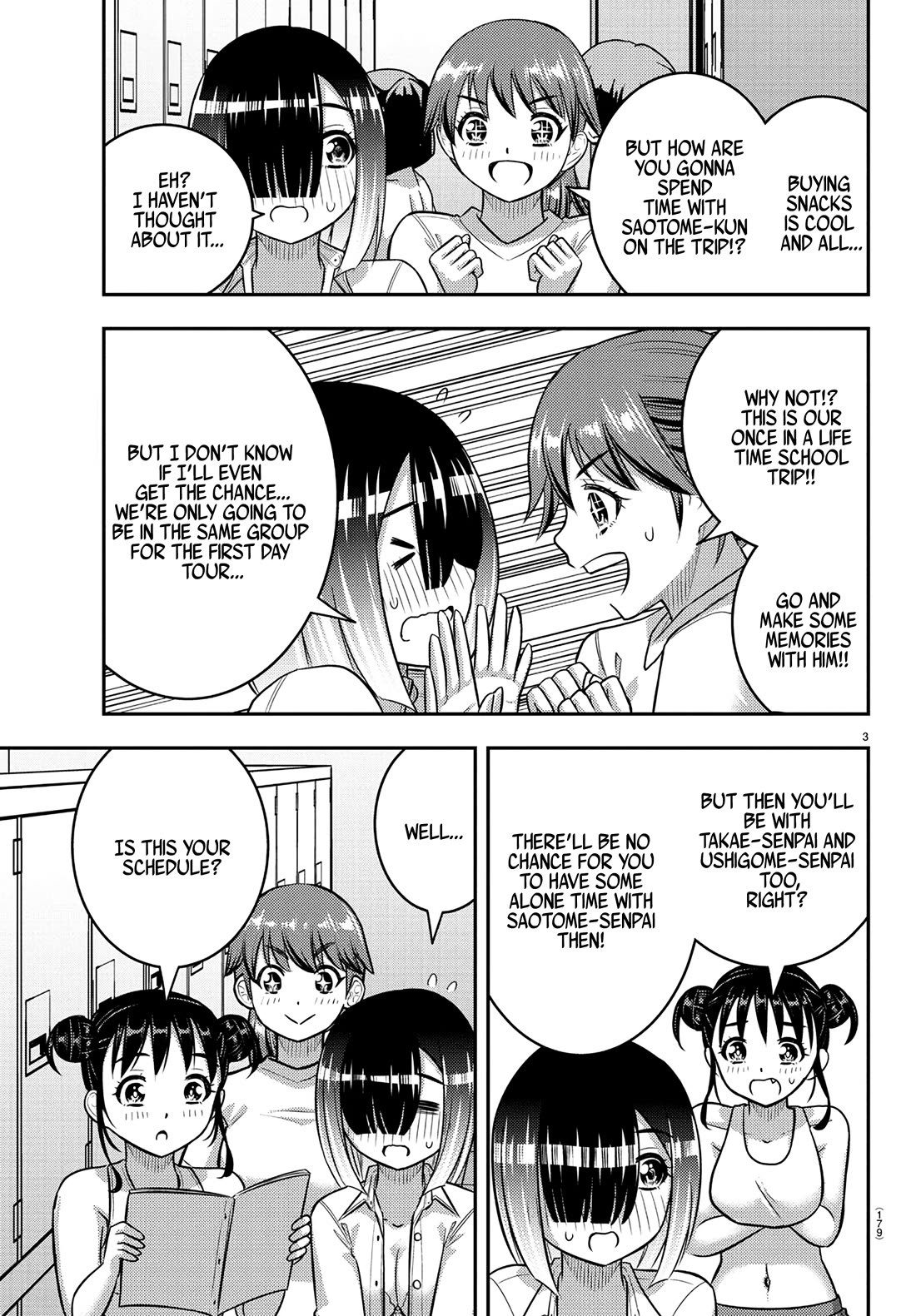 Yankee JK KuzuHana-chan Chapter 249 page 3 - Chapter 249: Looking Forward to the School Trip