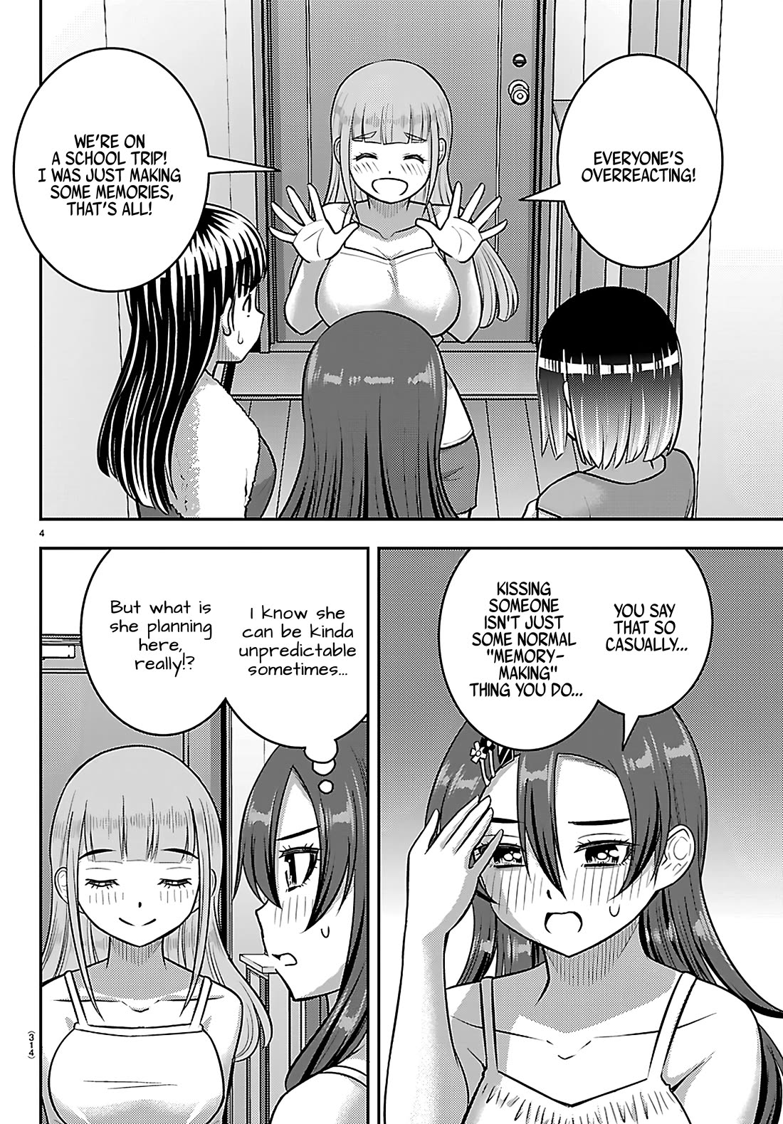 Yankee JK KuzuHana-chan Chapter 253 page 4 - Chapter 253: Jenga! A Young Girls' Battle!