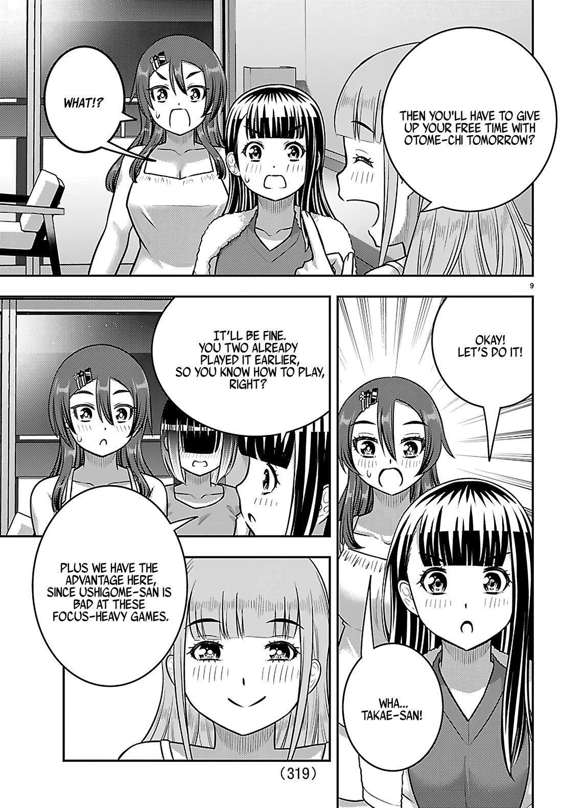 Yankee JK KuzuHana-chan Chapter 253 page 9 - Chapter 253: Jenga! A Young Girls' Battle!