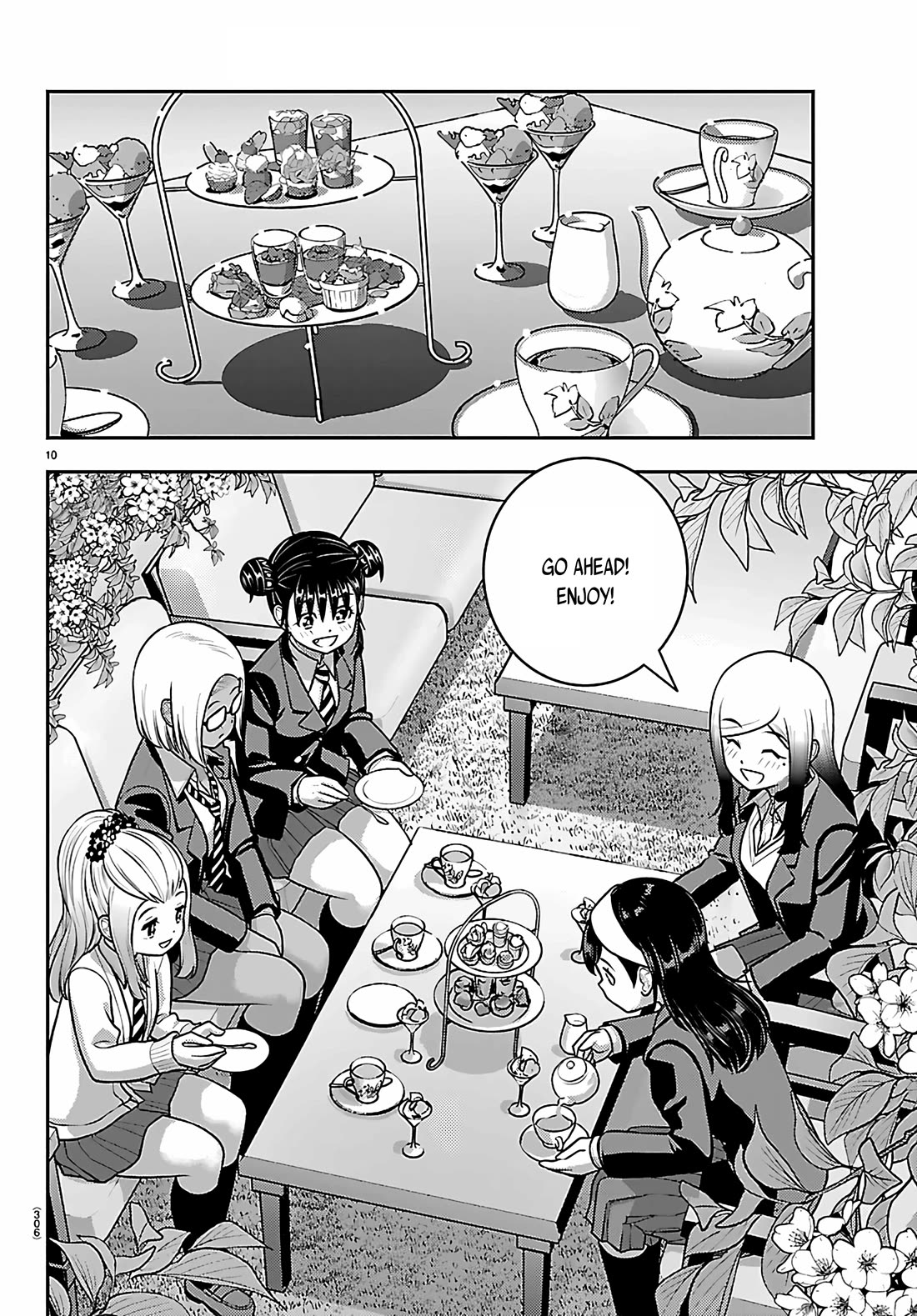 Yankee JK KuzuHana-chan Chapter 275 page 10 - Chapter 275: The Tea Party Back Home