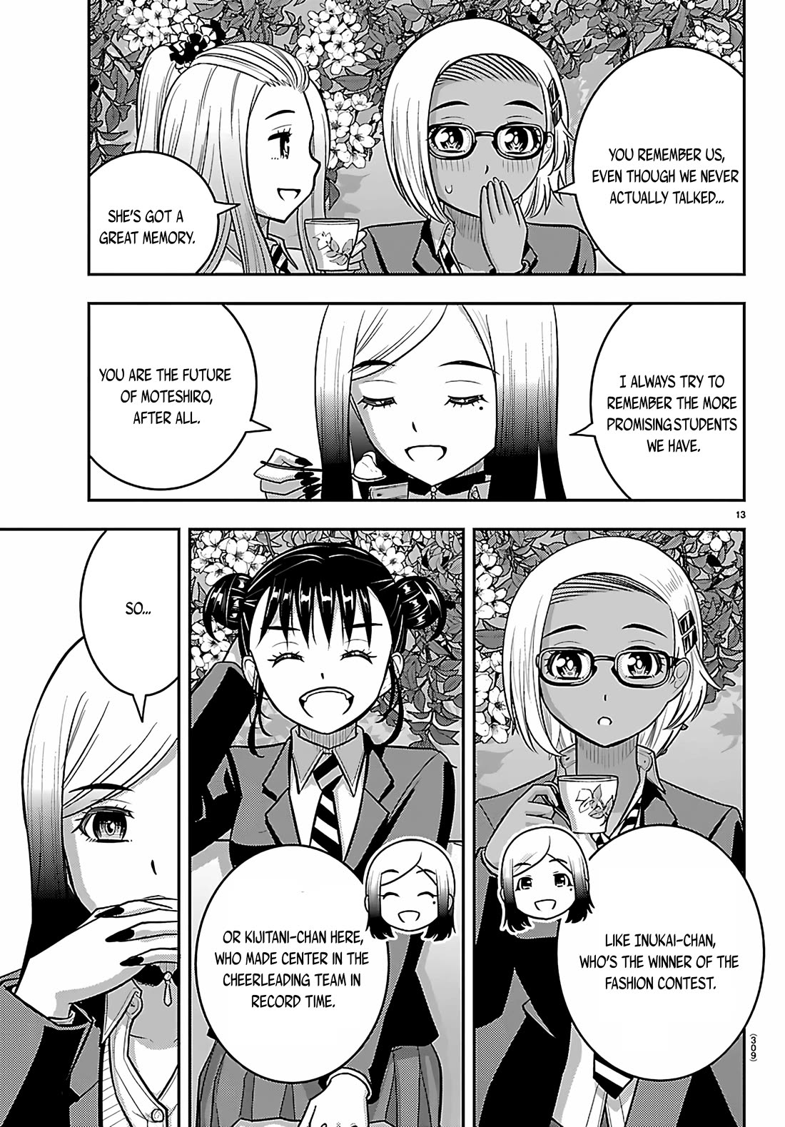 Yankee JK KuzuHana-chan Chapter 275 page 13 - Chapter 275: The Tea Party Back Home