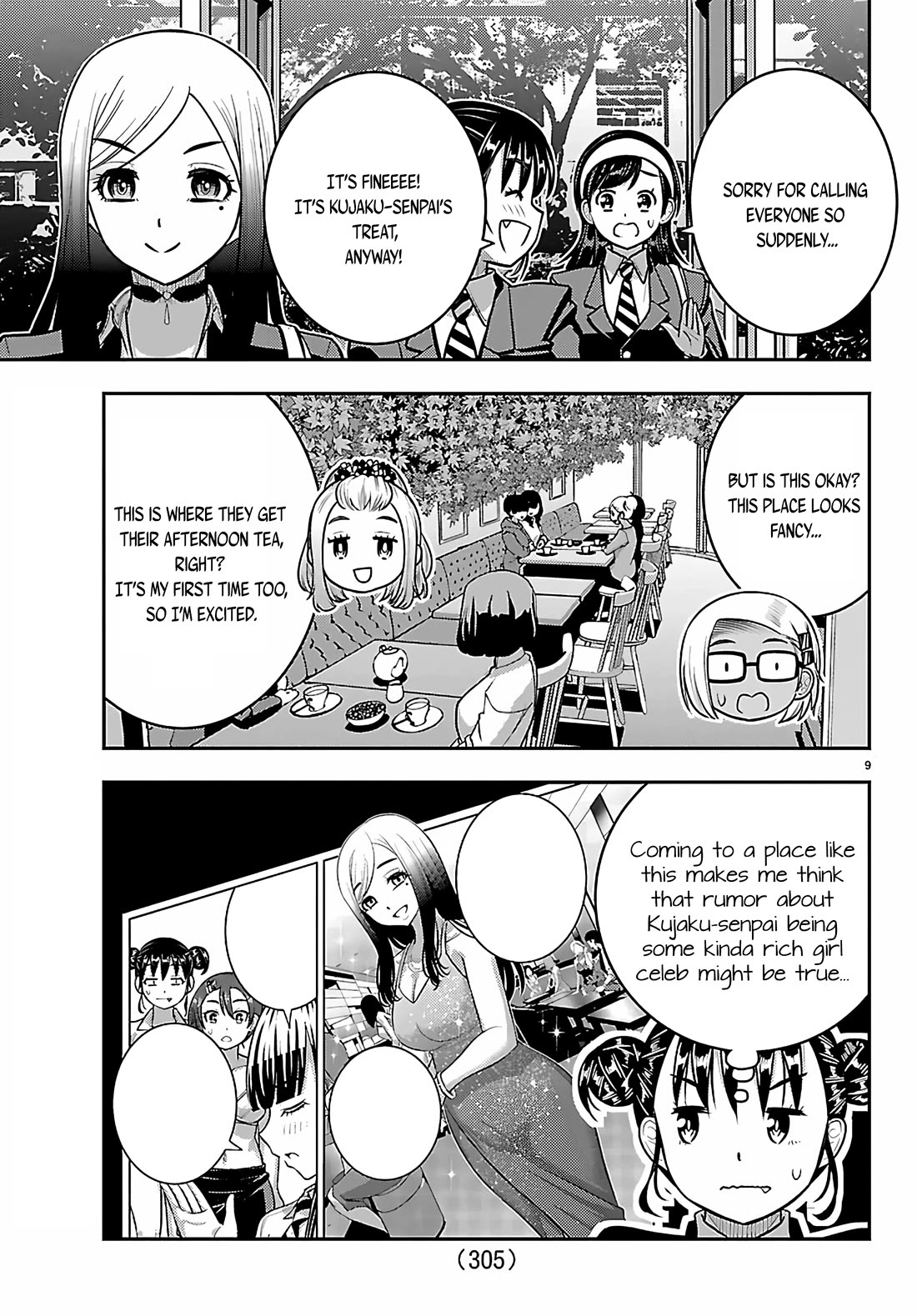 Yankee JK KuzuHana-chan Chapter 275 page 9 - Chapter 275: The Tea Party Back Home