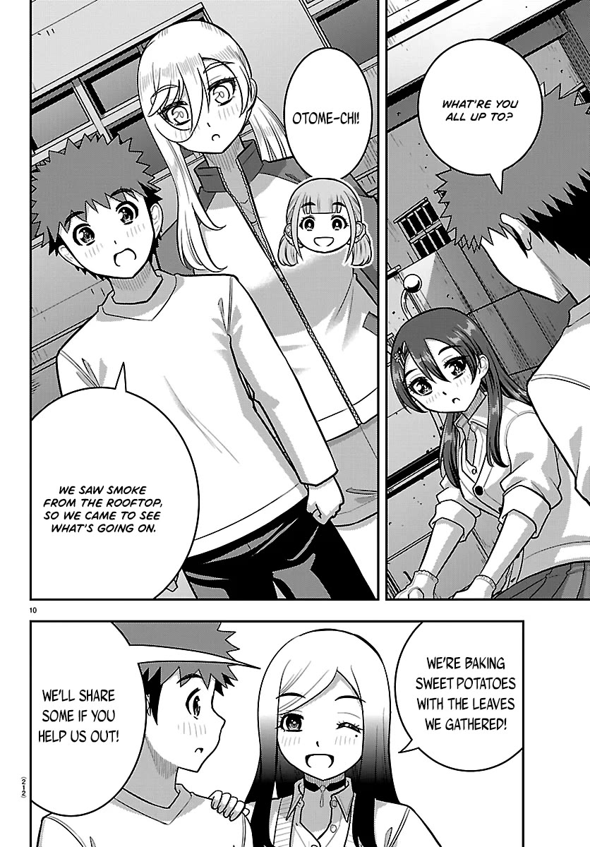 Yankee JK KuzuHana-chan Chapter 287 page 10 - Chapter 287: Baking Sweet Potatoes