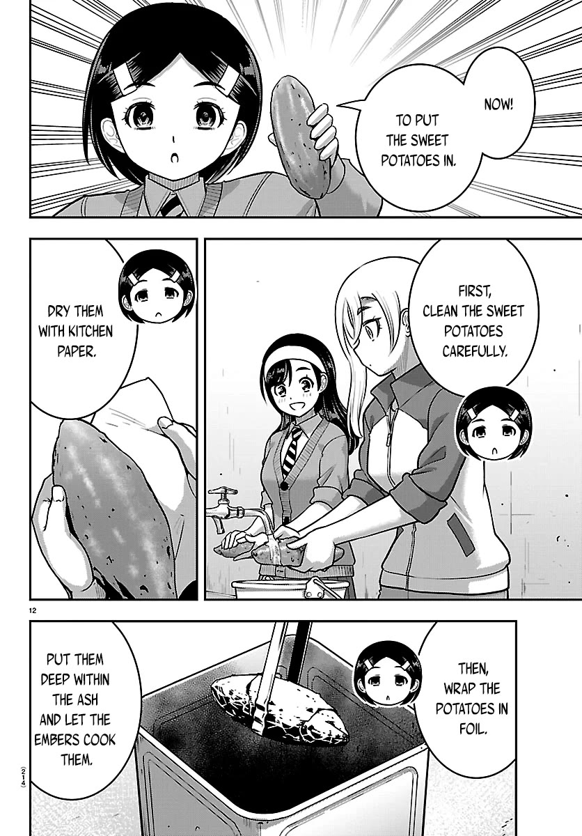Yankee JK KuzuHana-chan Chapter 287 page 12 - Chapter 287: Baking Sweet Potatoes