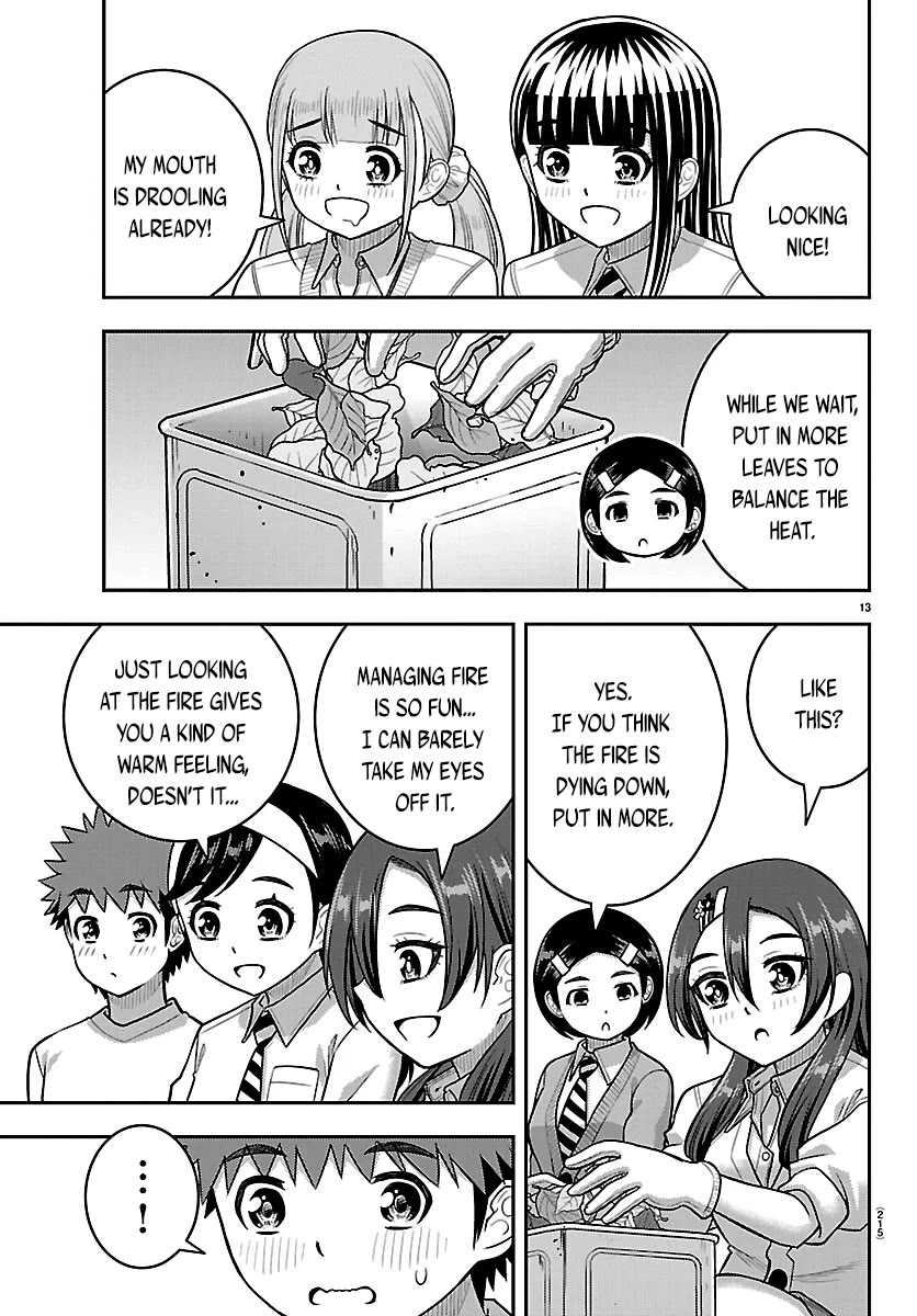 Yankee JK KuzuHana-chan Chapter 287 page 13 - Chapter 287: Baking Sweet Potatoes