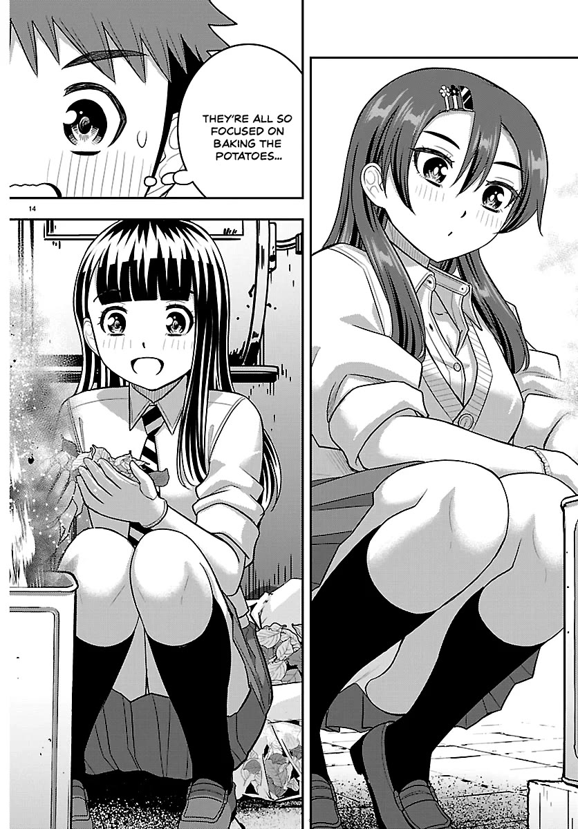 Yankee JK KuzuHana-chan Chapter 287 page 14 - Chapter 287: Baking Sweet Potatoes
