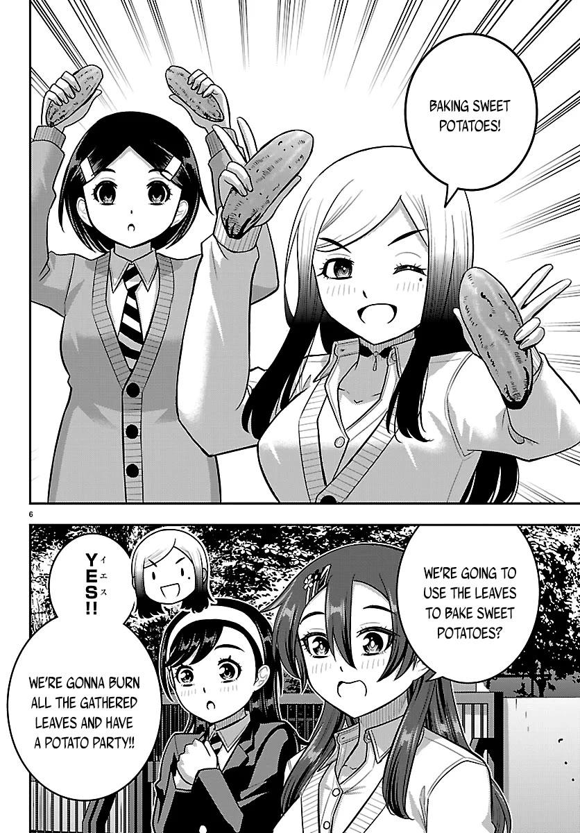 Yankee JK KuzuHana-chan Chapter 287 page 6 - Chapter 287: Baking Sweet Potatoes