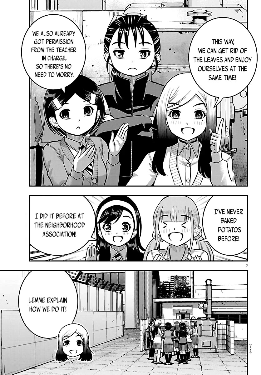 Yankee JK KuzuHana-chan Chapter 287 page 7 - Chapter 287: Baking Sweet Potatoes