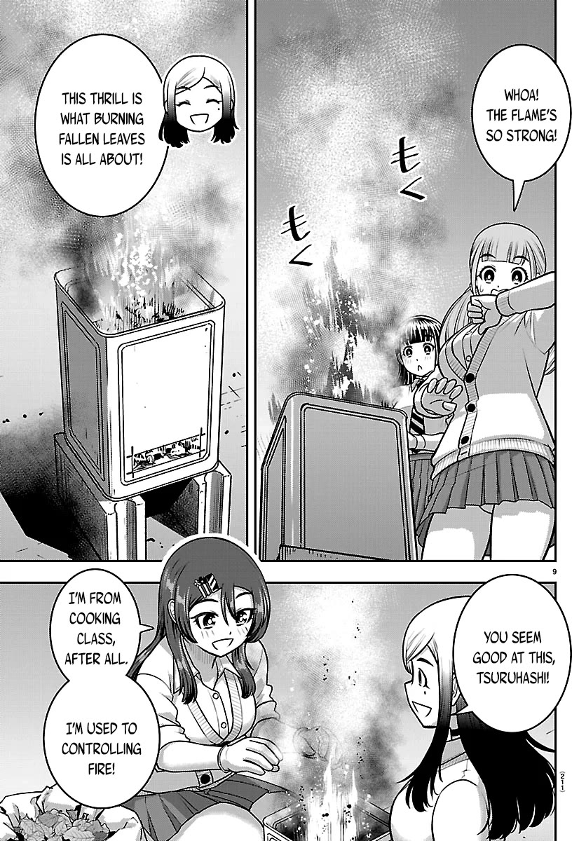 Yankee JK KuzuHana-chan Chapter 287 page 9 - Chapter 287: Baking Sweet Potatoes