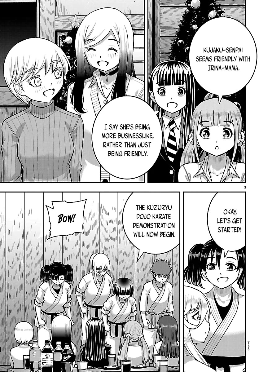 Yankee JK KuzuHana-chan Chapter 296 page 3 - Chapter 296: Kuzuryu Dojo Karate Demonstration