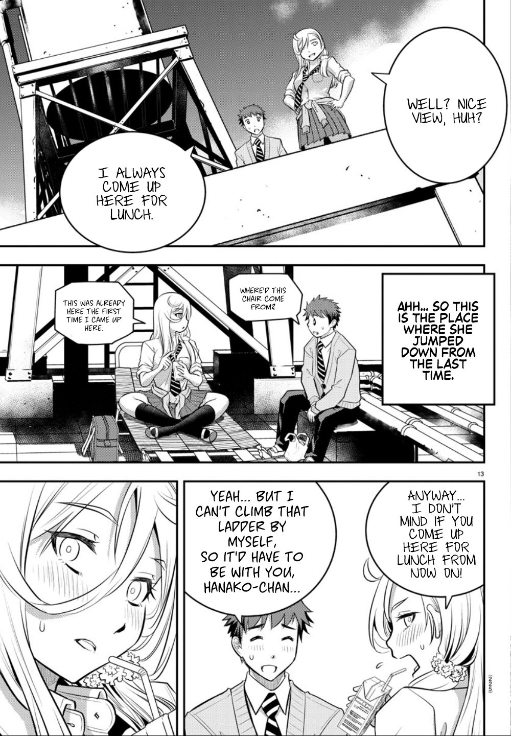 Yankee JK KuzuHana-chan Chapter 3 page 13 - Chapter 3: Lunch on the Rooftop