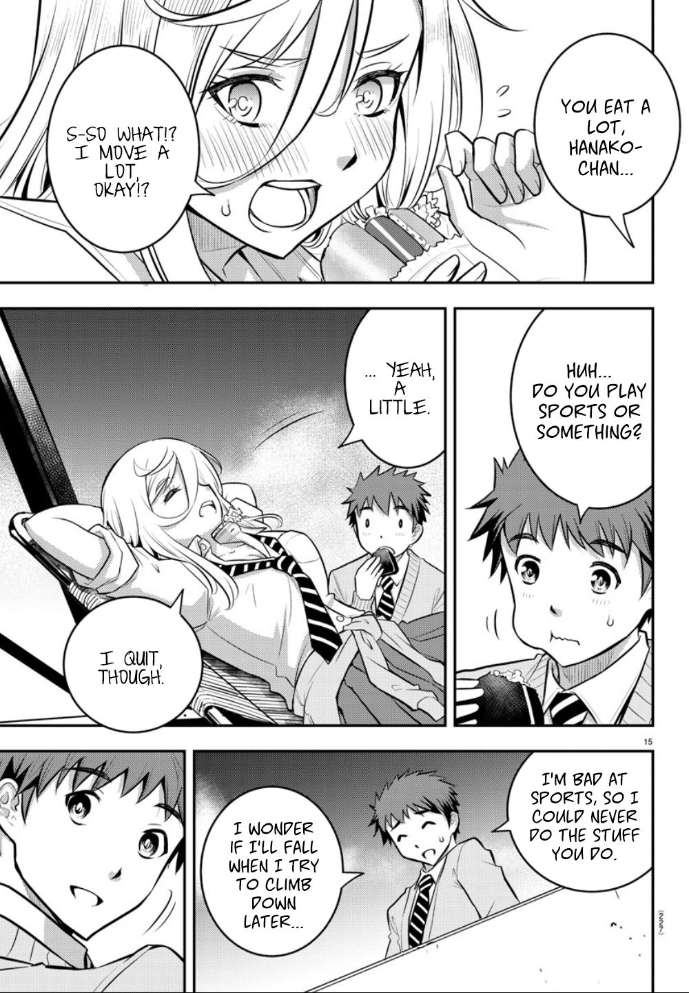 Yankee JK KuzuHana-chan Chapter 3 page 15 - Chapter 3: Lunch on the Rooftop