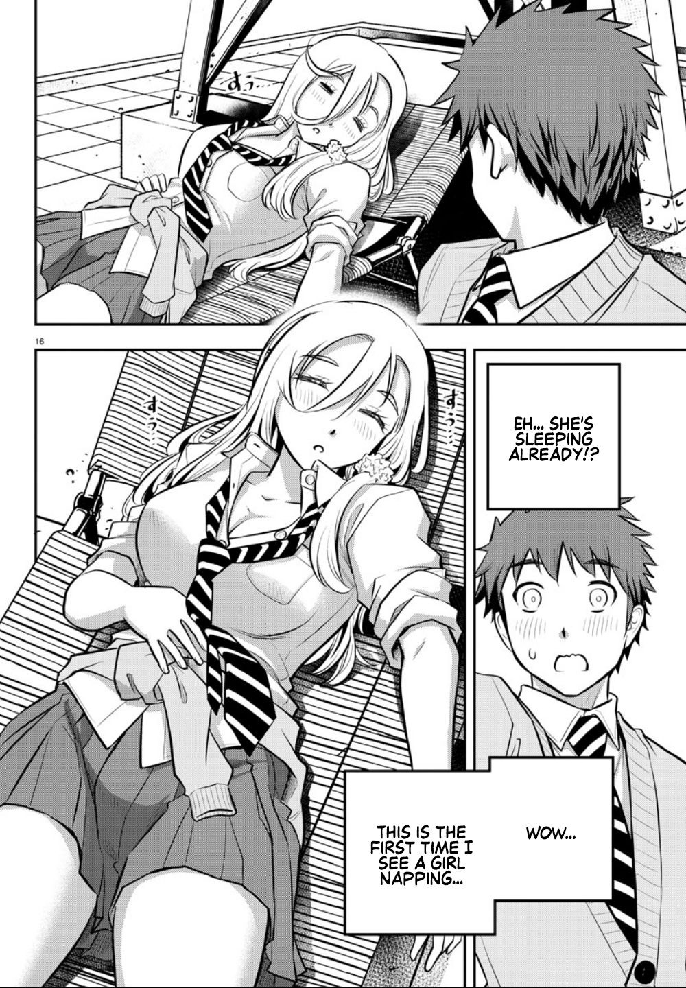 Yankee JK KuzuHana-chan Chapter 3 page 16 - Chapter 3: Lunch on the Rooftop