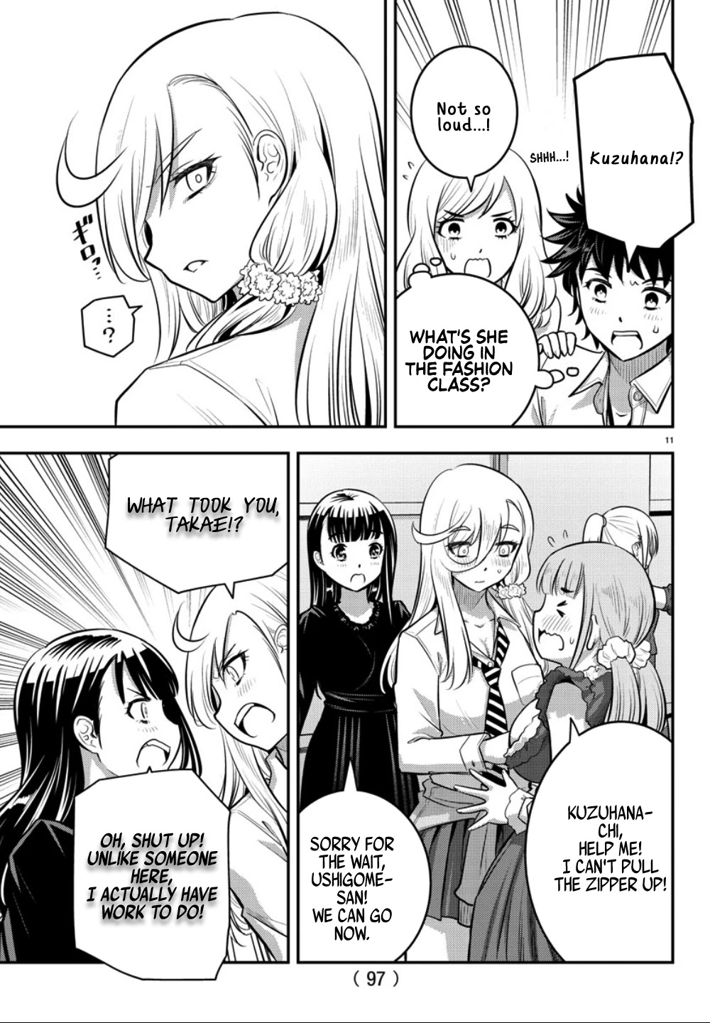Yankee JK KuzuHana-chan Chapter 36 page 12 - Chapter 36: The day before the festival. How's everyone feeling?