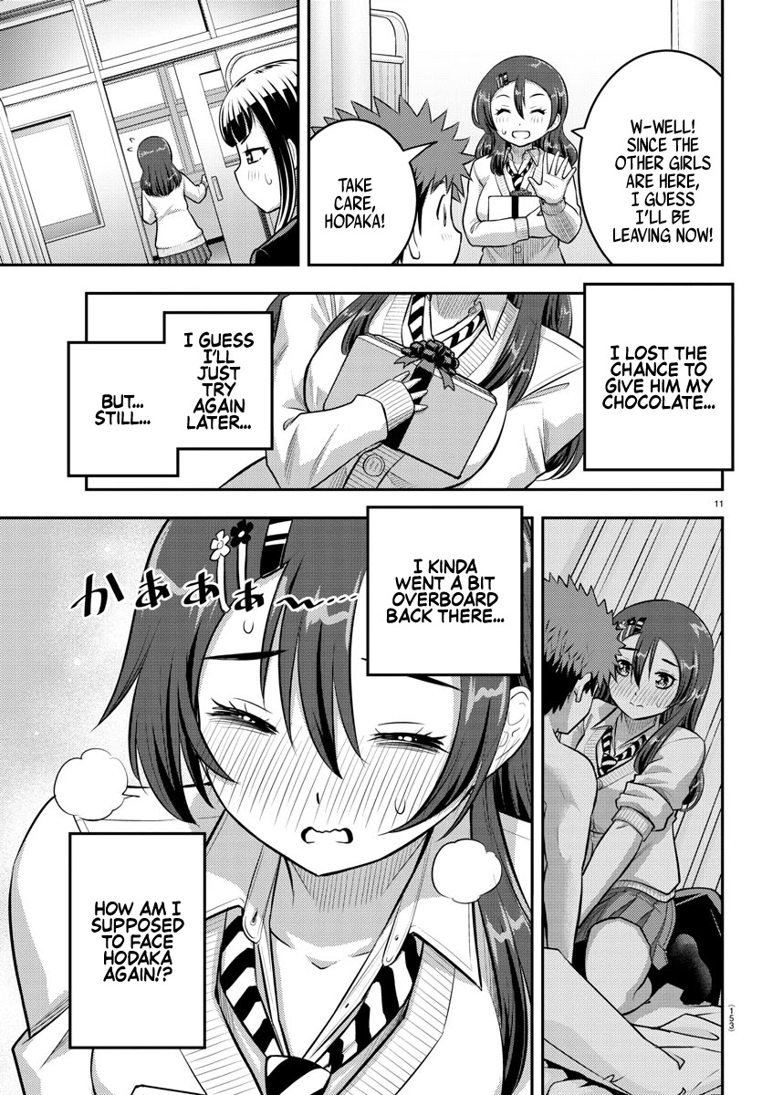 Yankee JK KuzuHana-chan Chapter 78 page 11 - Chapter 78: Childhood friend on Valentine's day