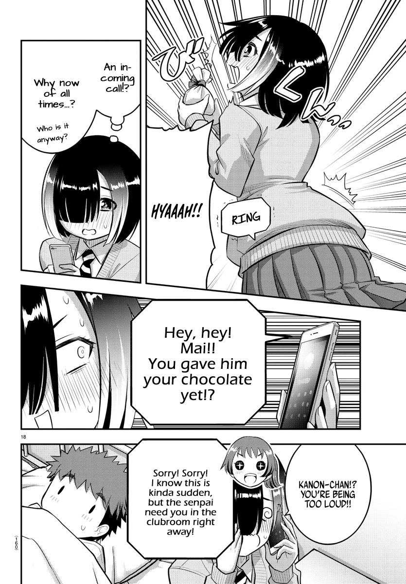 Yankee JK KuzuHana-chan Chapter 78 page 18 - Chapter 78: Childhood friend on Valentine's day