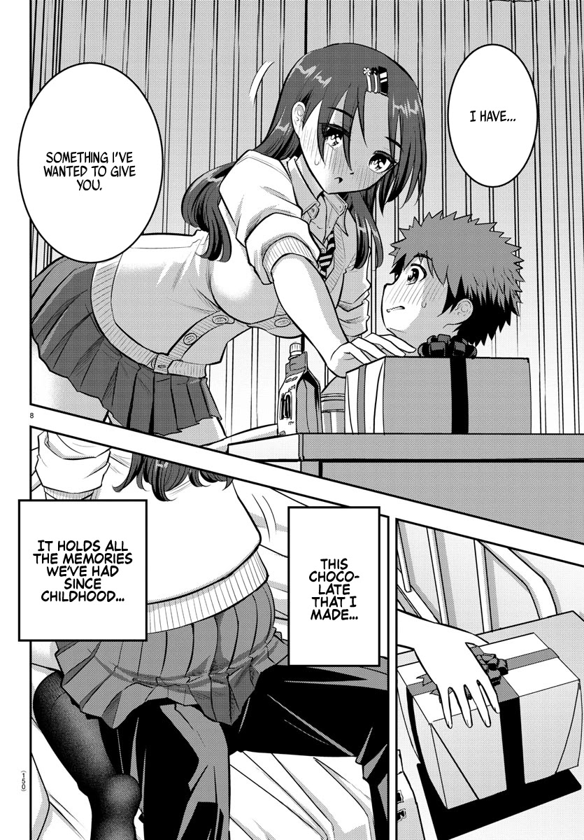Yankee JK KuzuHana-chan Chapter 78 page 8 - Chapter 78: Childhood friend on Valentine's day