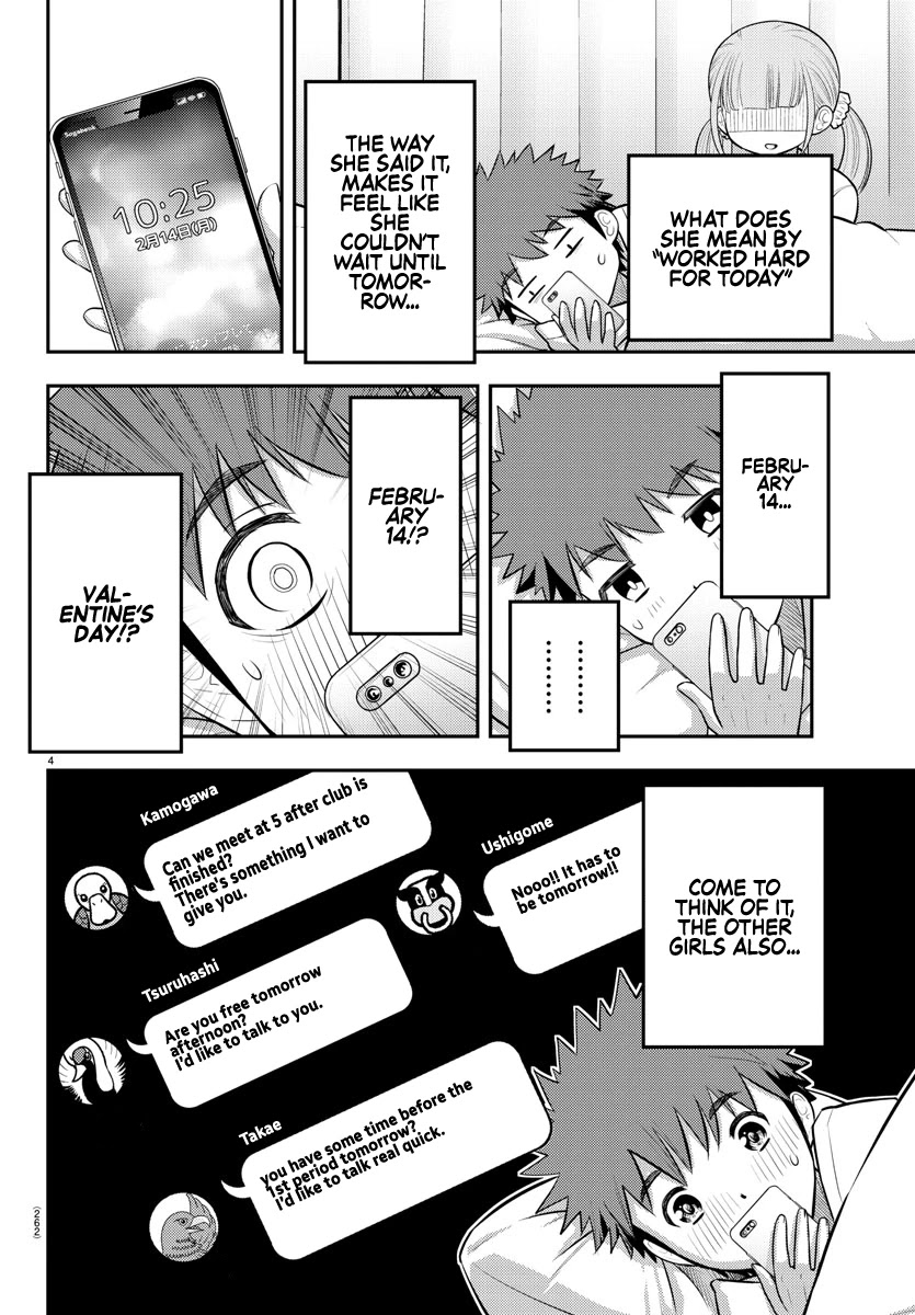 Yankee JK KuzuHana-chan Chapter 79 page 4 - Chapter 79: The Case of Ushigome-chan on Valentine's