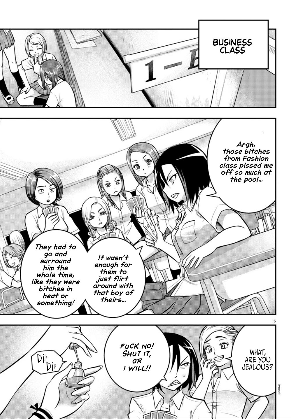 Yankee JK KuzuHana-chan Chapter 9 page 6 - Chapter 9: VS. The Business Class