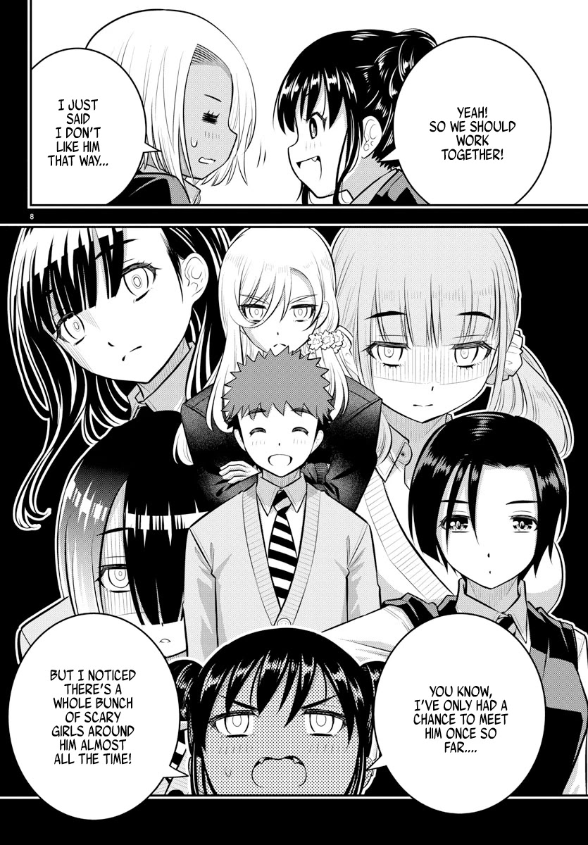 Yankee JK KuzuHana-chan Chapter 90 page 8 - Chapter 90: The Attack of the First Years