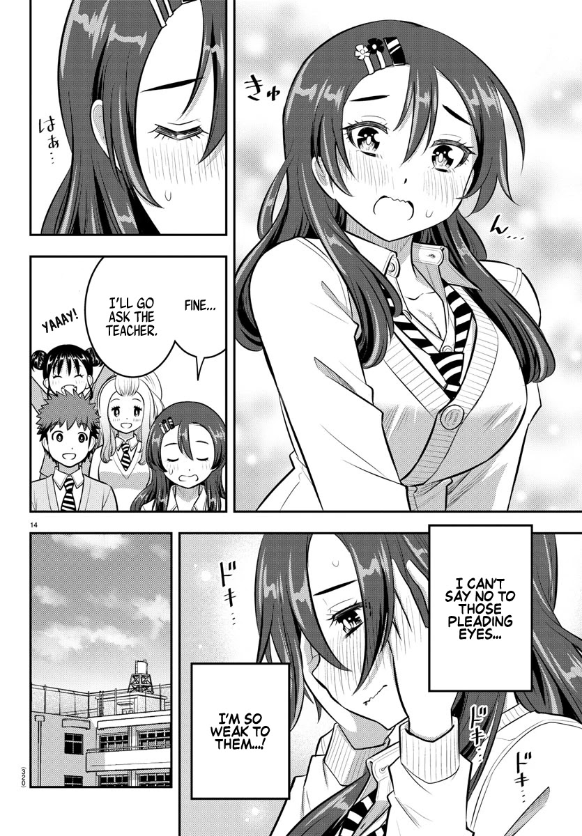Yankee JK KuzuHana-chan Chapter 97 page 14 - Chapter 97: The Childhood Friend is Concerned
