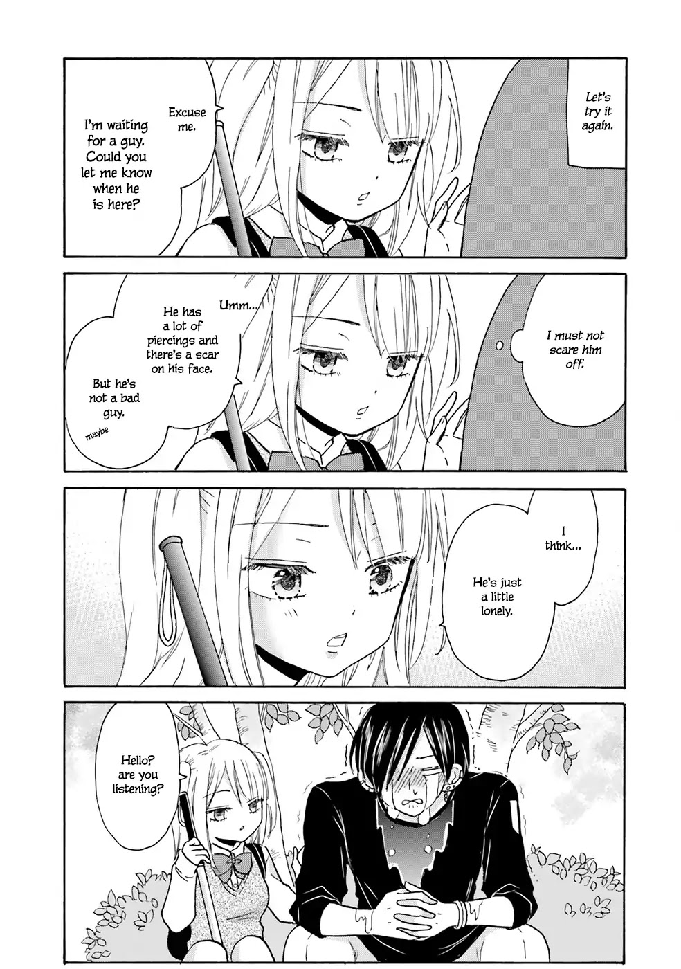 Yankee-kun and the White Cane Girl Chapter 1 page 12 - Chapter 1