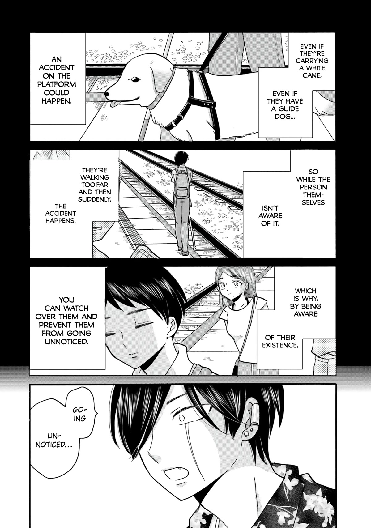 Yankee-kun and the White Cane Girl Chapter 102 page 14 - Chapter 102: One Boat