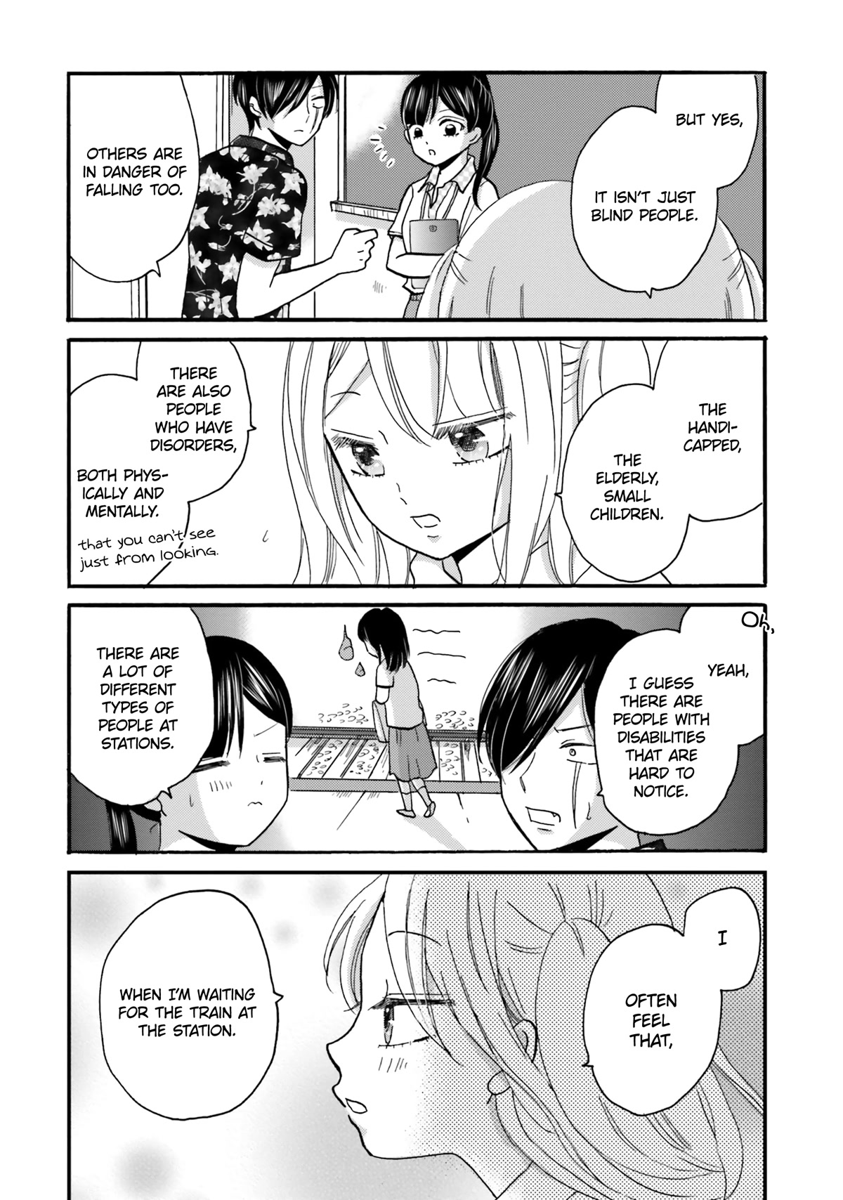 Yankee-kun and the White Cane Girl Chapter 102 page 16 - Chapter 102: One Boat