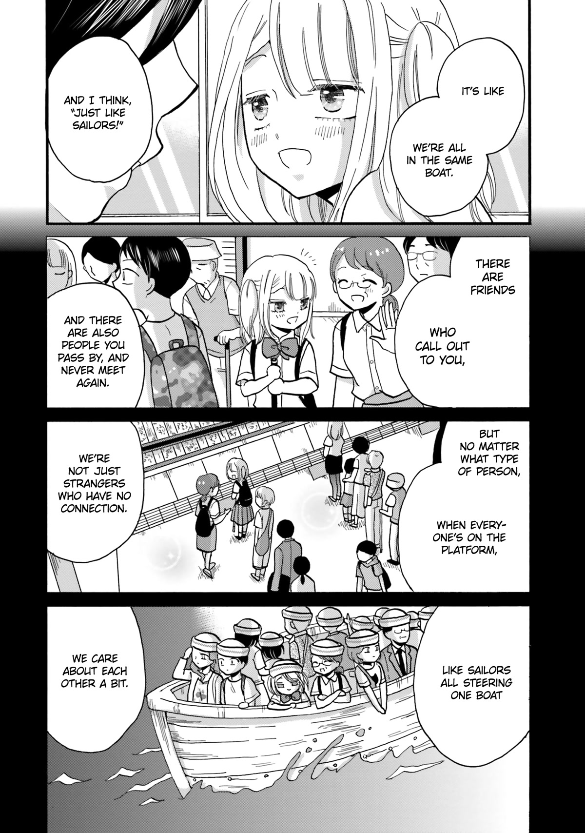 Yankee-kun and the White Cane Girl Chapter 102 page 18 - Chapter 102: One Boat