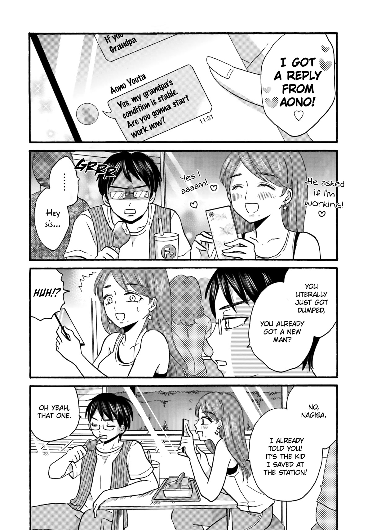 Yankee-kun and the White Cane Girl Chapter 102 page 24 - Chapter 102: One Boat