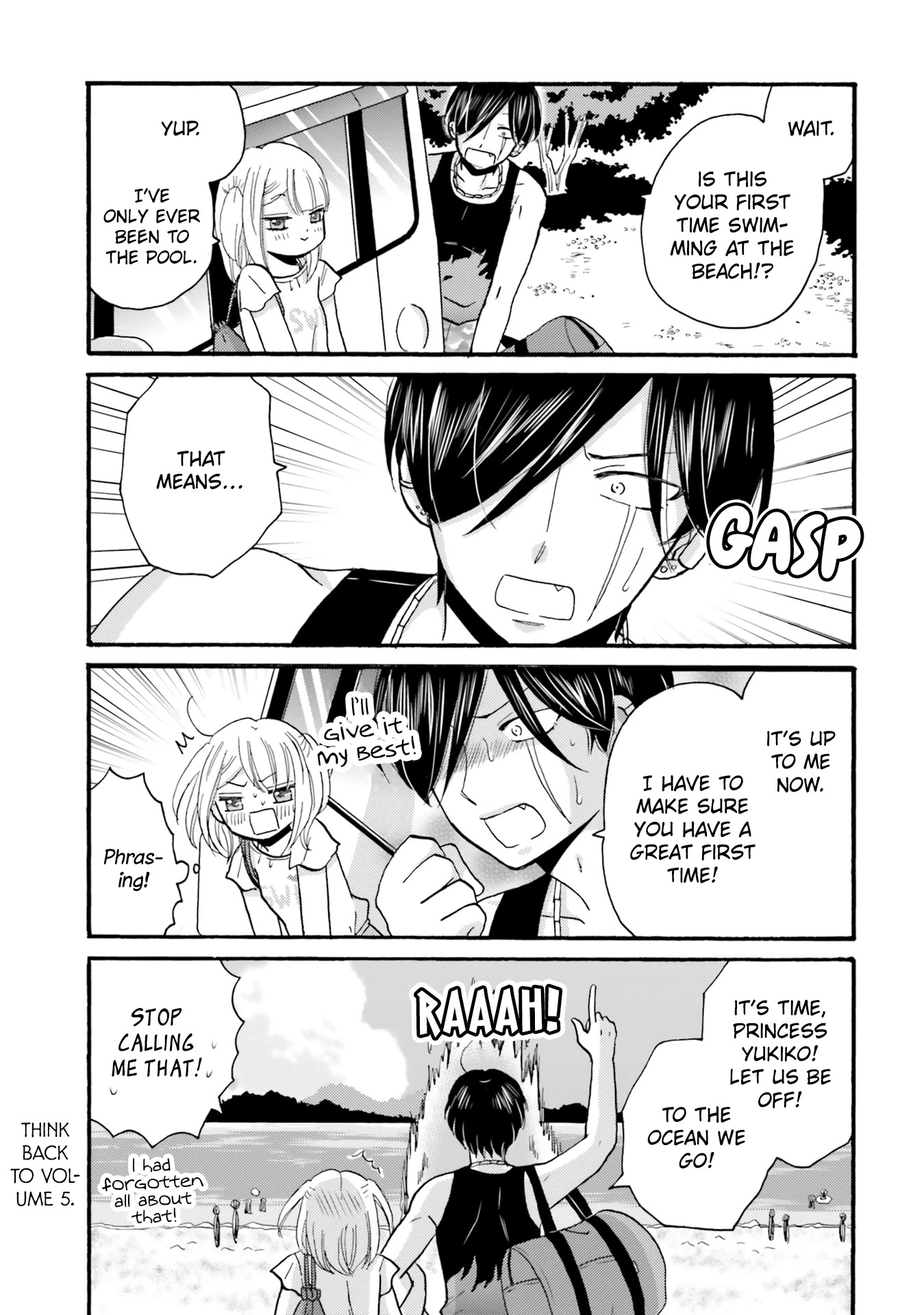 Yankee-kun and the White Cane Girl Chapter 109 page 8 - Chapter 109: First Time at the Beach ①