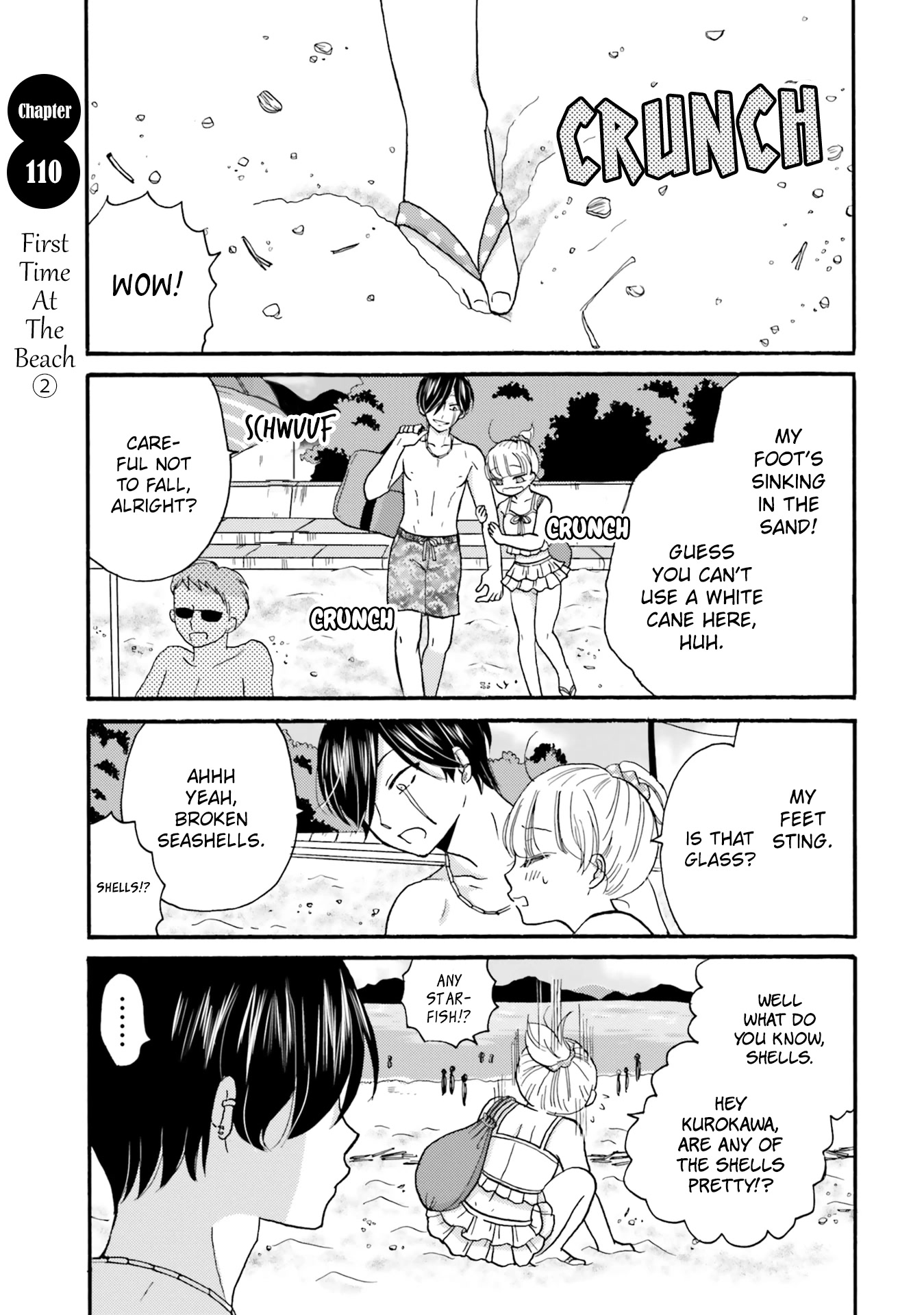 Yankee-kun and the White Cane Girl Chapter 110 page 2 - Chapter 110: First Time at the Beach ②