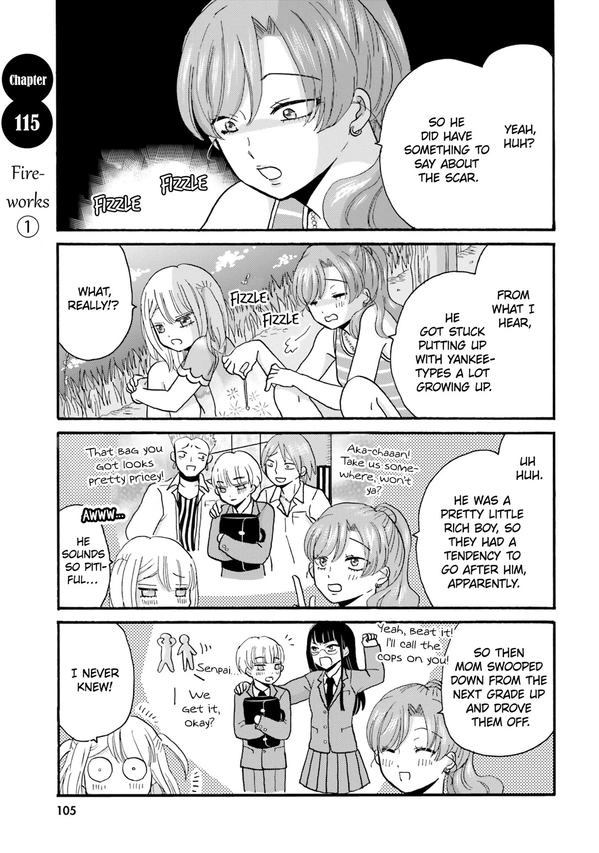 Yankee-kun and the White Cane Girl Chapter 115 page 3 - Chapter 115: Fireworks ①