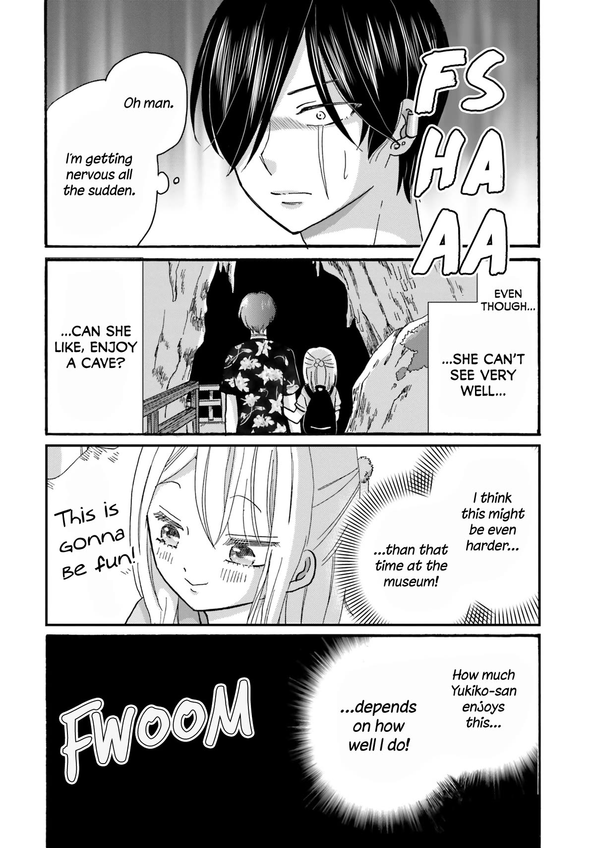 Yankee-kun and the White Cane Girl Chapter 118 page 14 - Chapter 118: First Time on a Trip ②