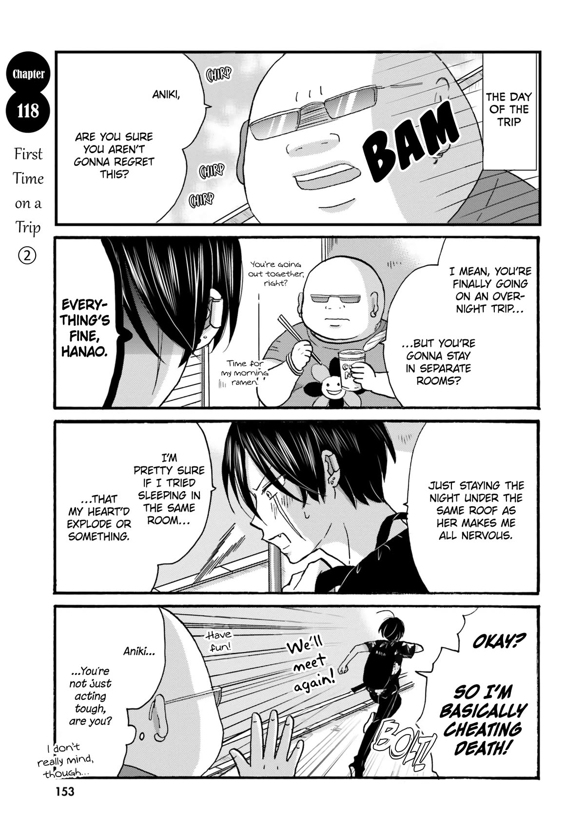 Yankee-kun and the White Cane Girl Chapter 118 page 3 - Chapter 118: First Time on a Trip ②