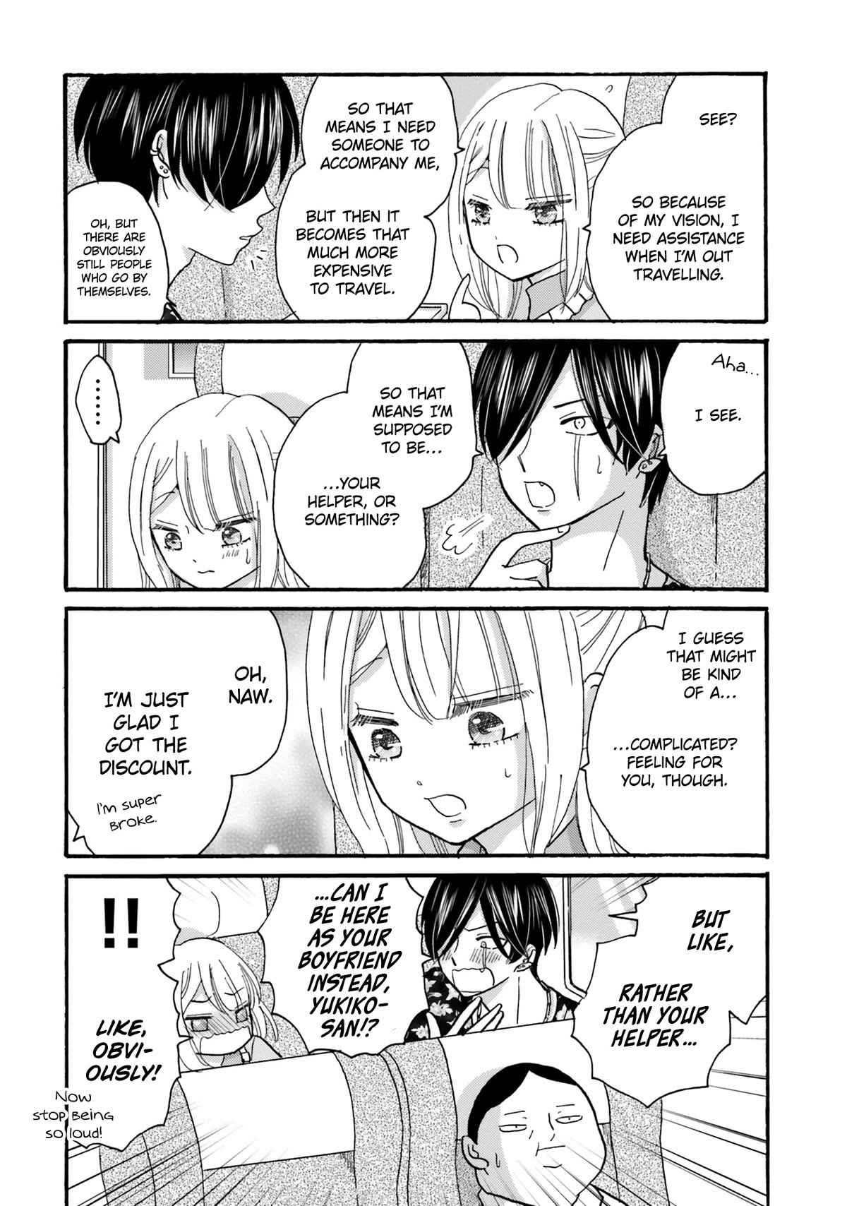 Yankee-kun and the White Cane Girl Chapter 118 page 6 - Chapter 118: First Time on a Trip ②