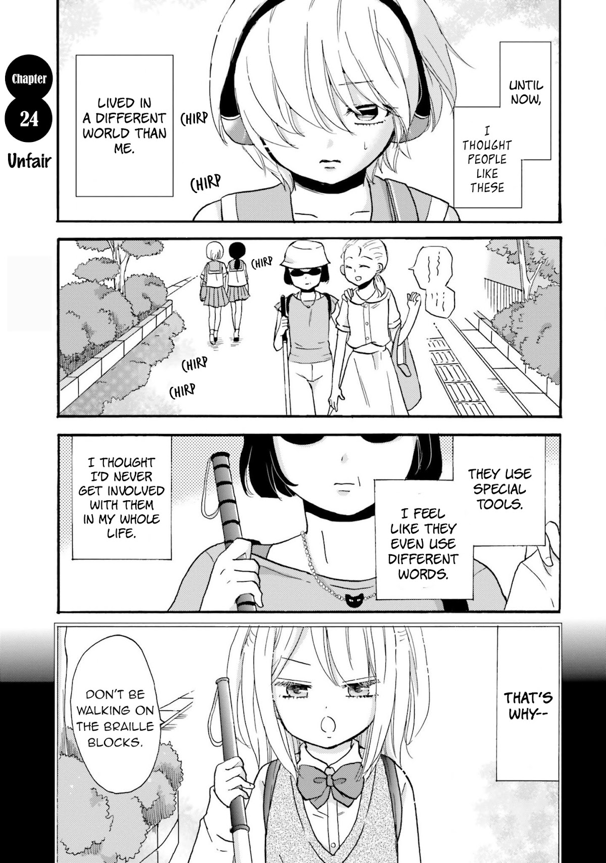 Yankee-kun and the White Cane Girl Chapter 24 page 5 - Chapter 24: Unfair