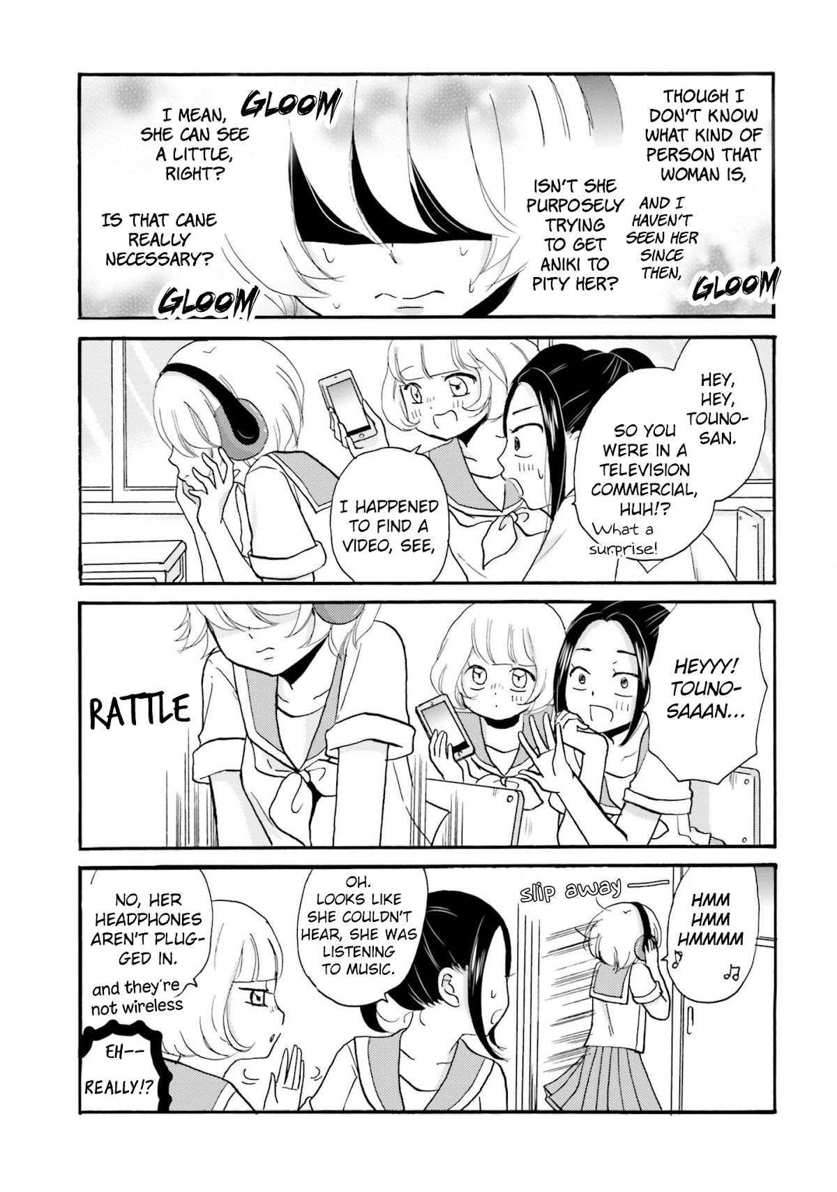 Yankee-kun and the White Cane Girl Chapter 24 page 7 - Chapter 24: Unfair