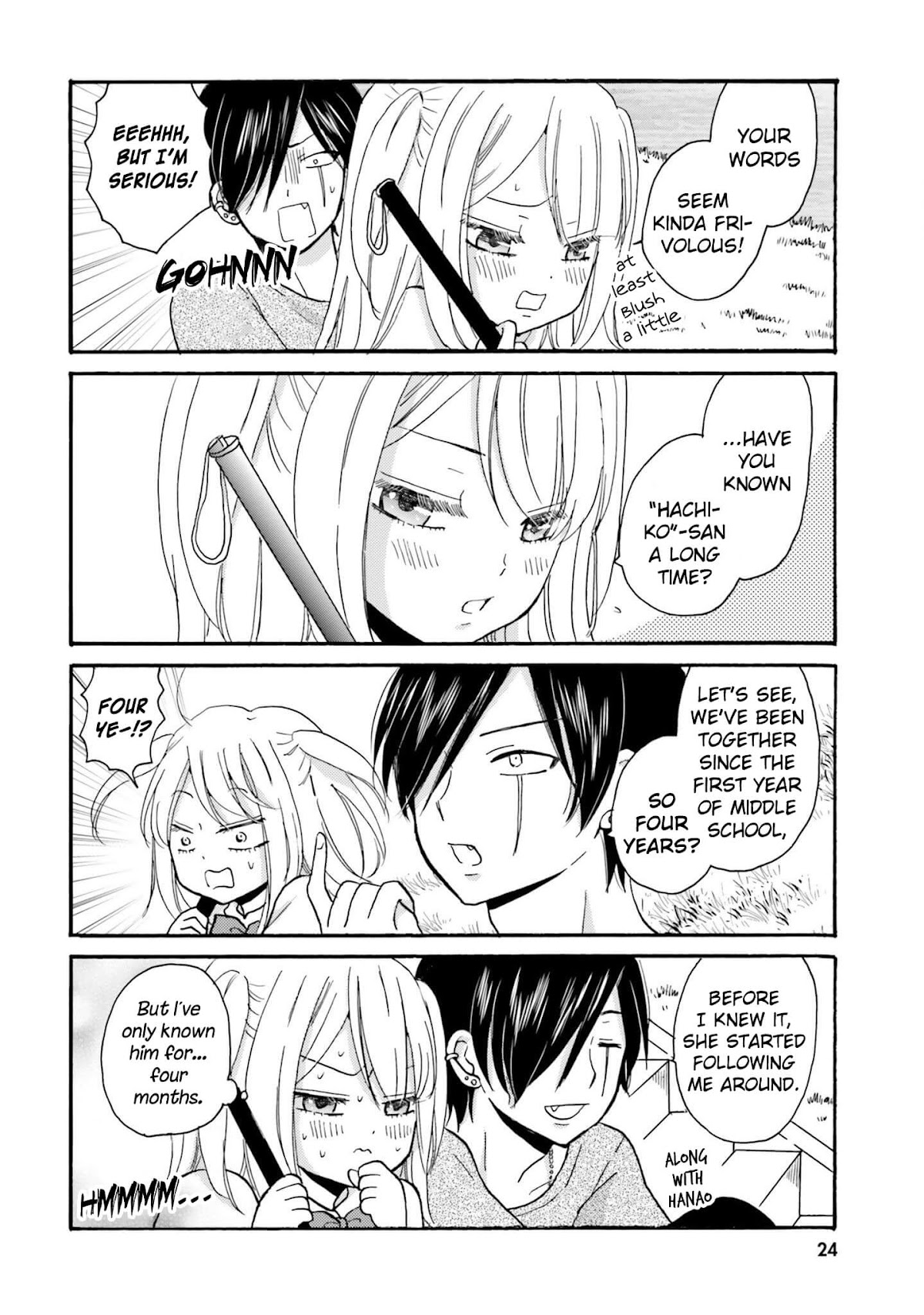 Yankee-kun and the White Cane Girl Chapter 26 page 4 - Chapter 26: Unfair ③