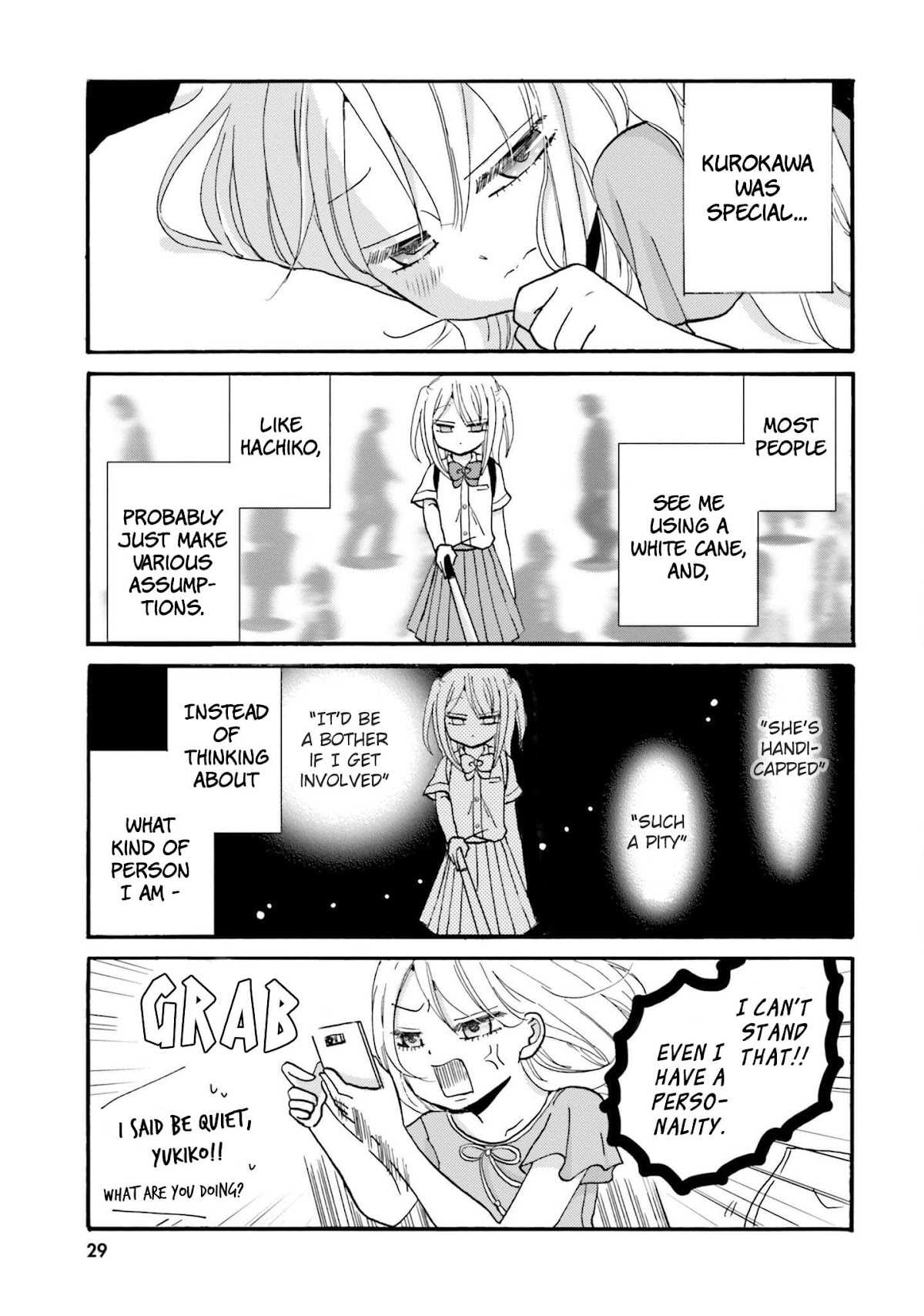 Yankee-kun and the White Cane Girl Chapter 26 page 9 - Chapter 26: Unfair ③