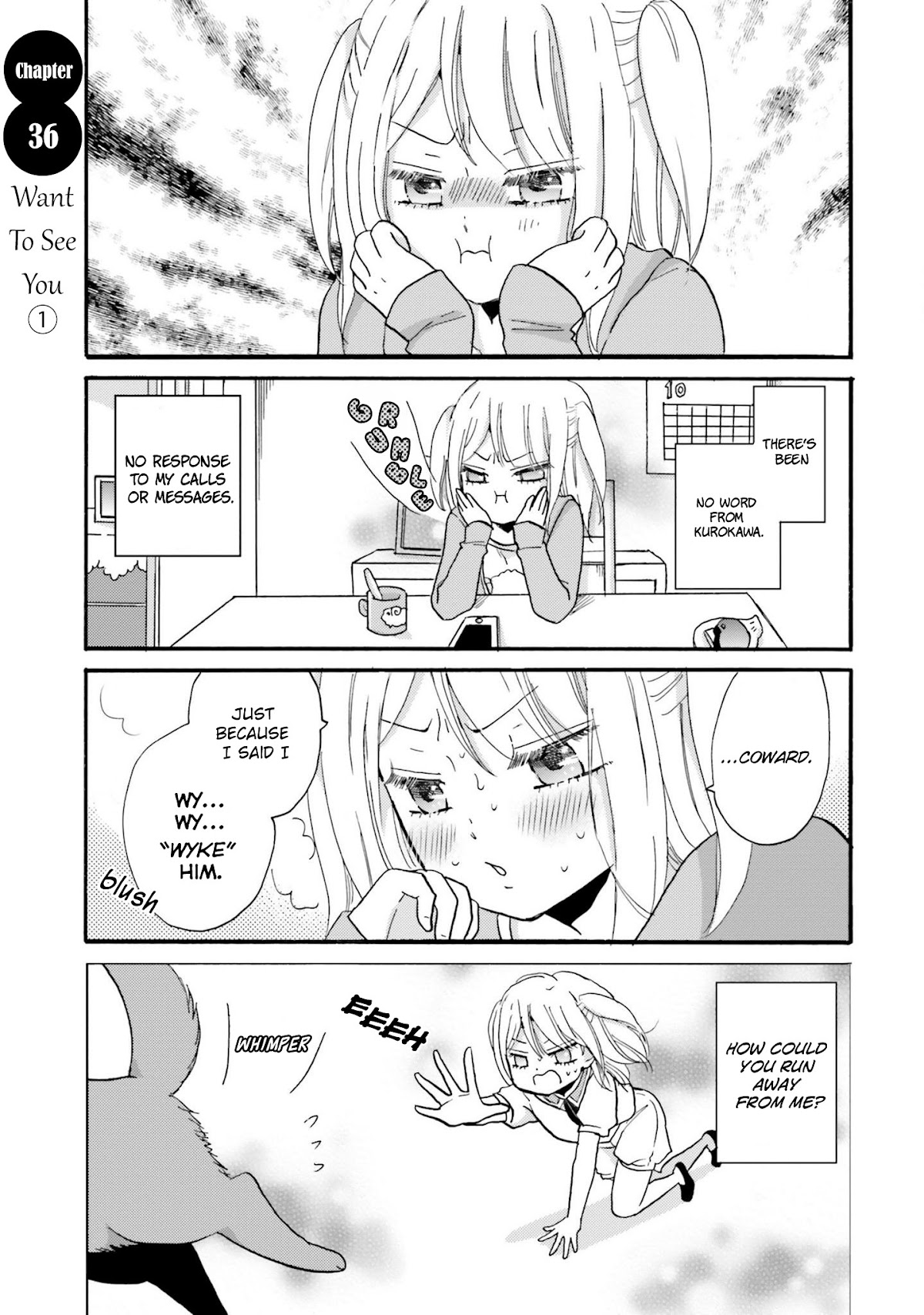 Yankee-kun and the White Cane Girl Chapter 36 page 2 - Chapter 36: Want To See You