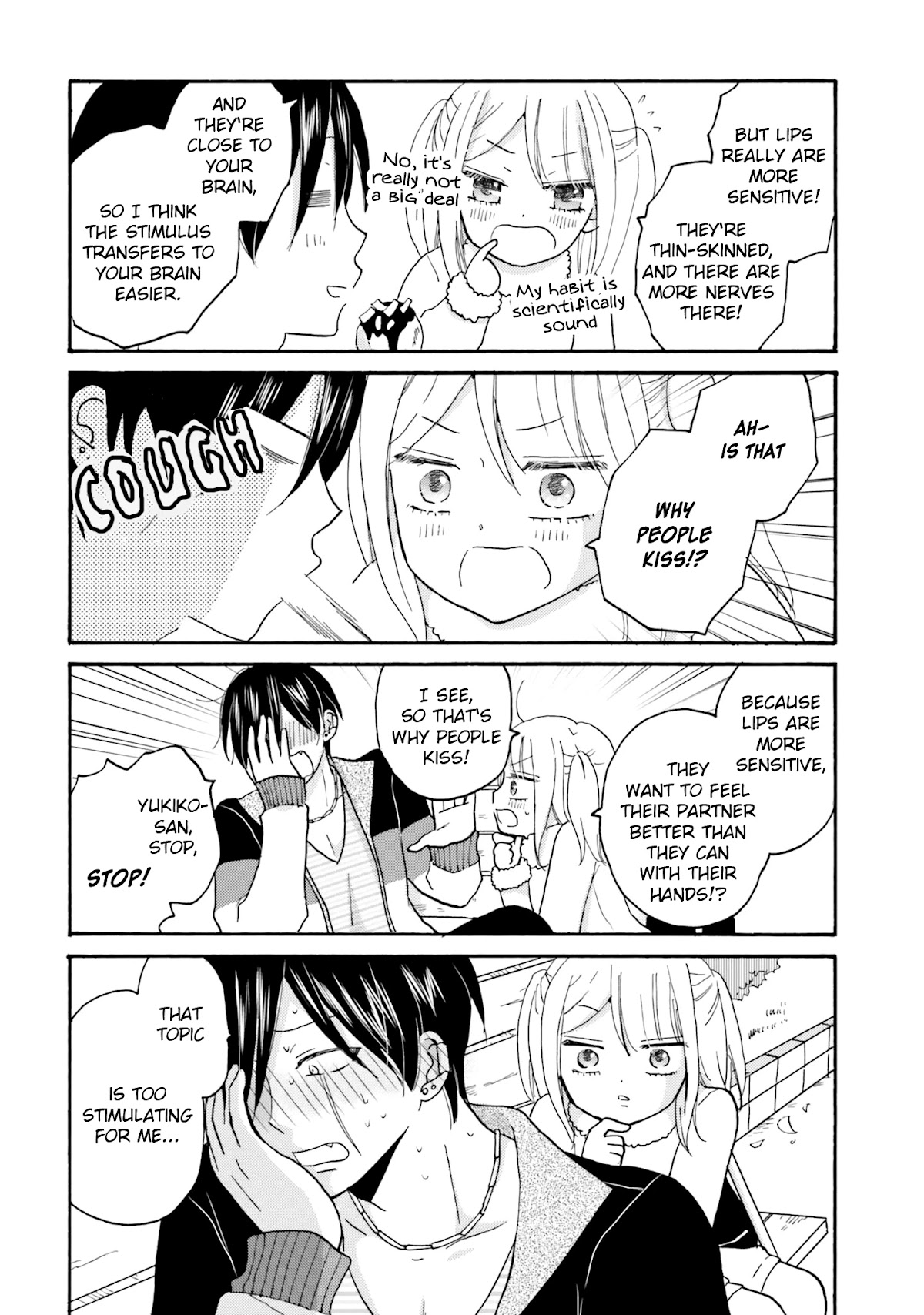 Yankee-kun and the White Cane Girl Chapter 56 page 14 - Chapter 56: Curse Of Lips ①