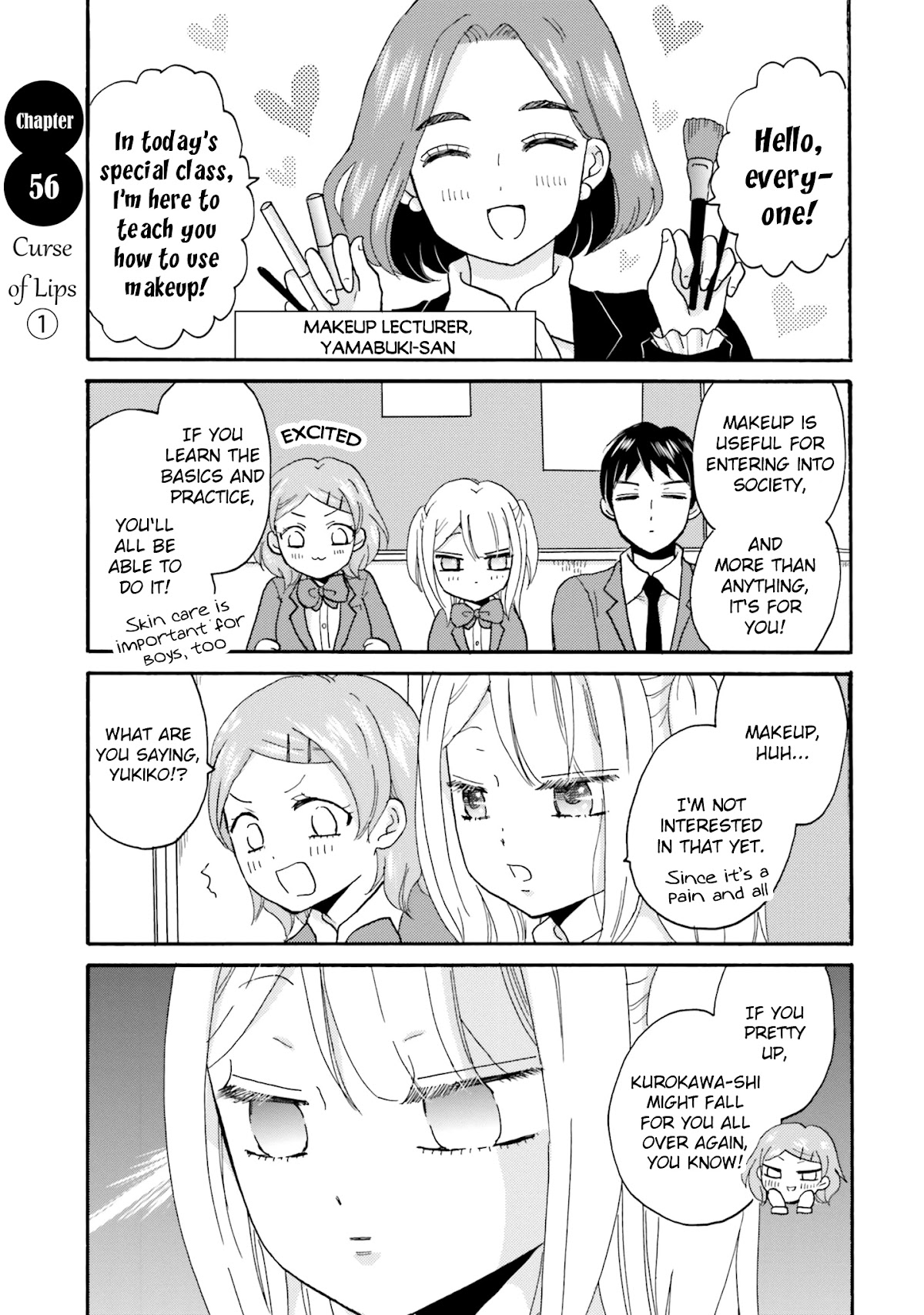 Yankee-kun and the White Cane Girl Chapter 56 page 7 - Chapter 56: Curse Of Lips ①