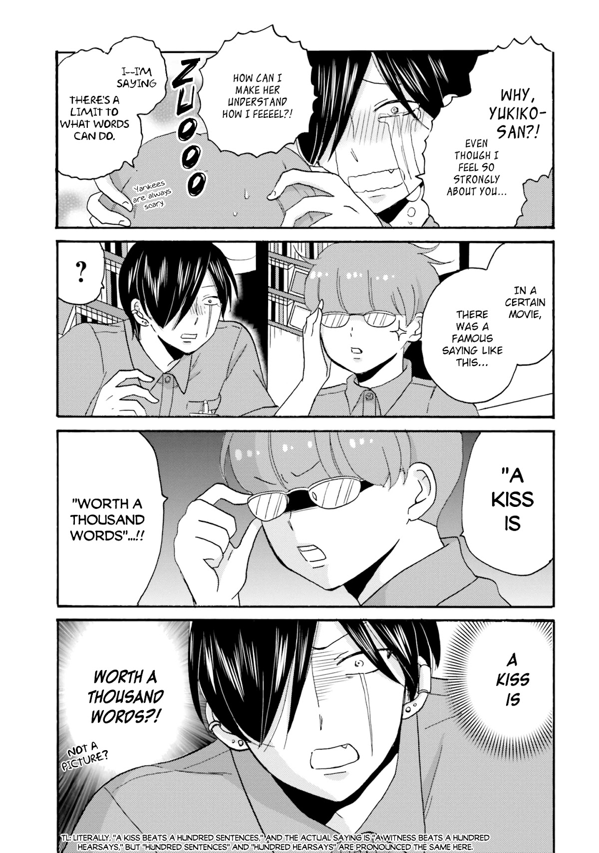 Yankee-kun and the White Cane Girl Chapter 57 page 5 - Chapter 57: Curse Of Lips ②