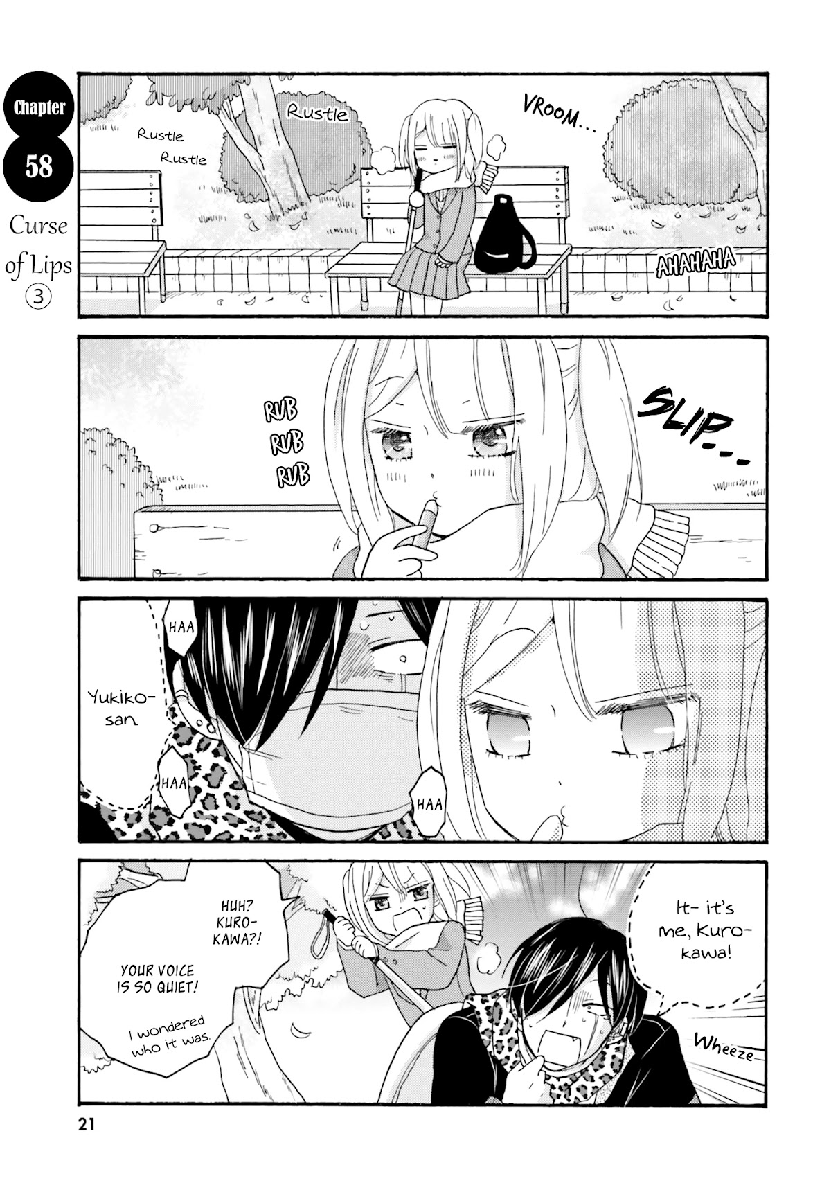 Yankee-kun and the White Cane Girl Chapter 58 page 3 - Chapter 58: Curse Of Lips ③