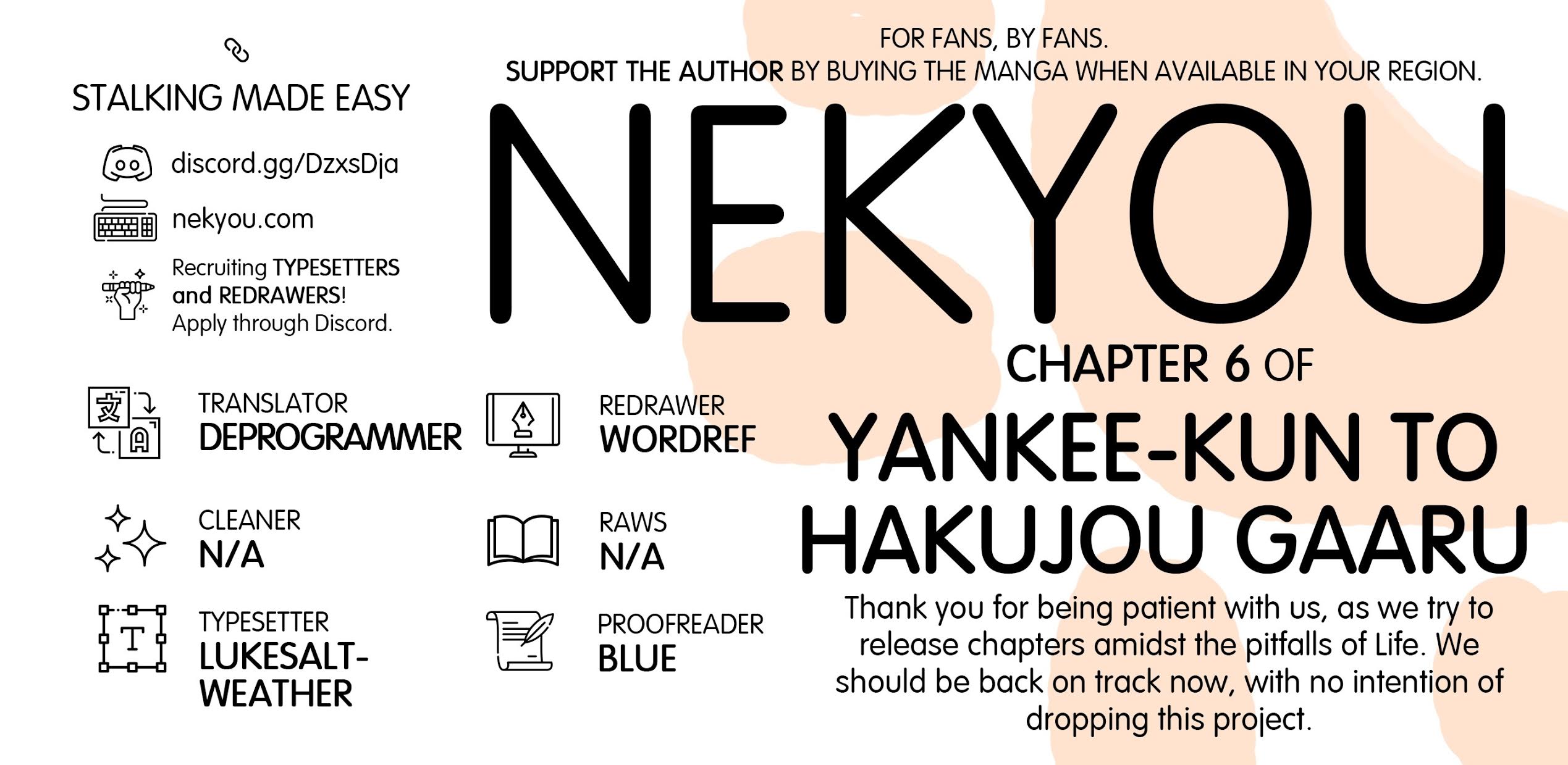 Yankee-kun and the White Cane Girl Chapter 6 page 1 - Chapter 6