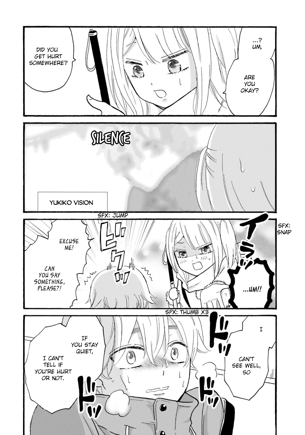 Yankee-kun and the White Cane Girl Chapter 72 page 10 - Chapter 72: Quiet Voice ①
