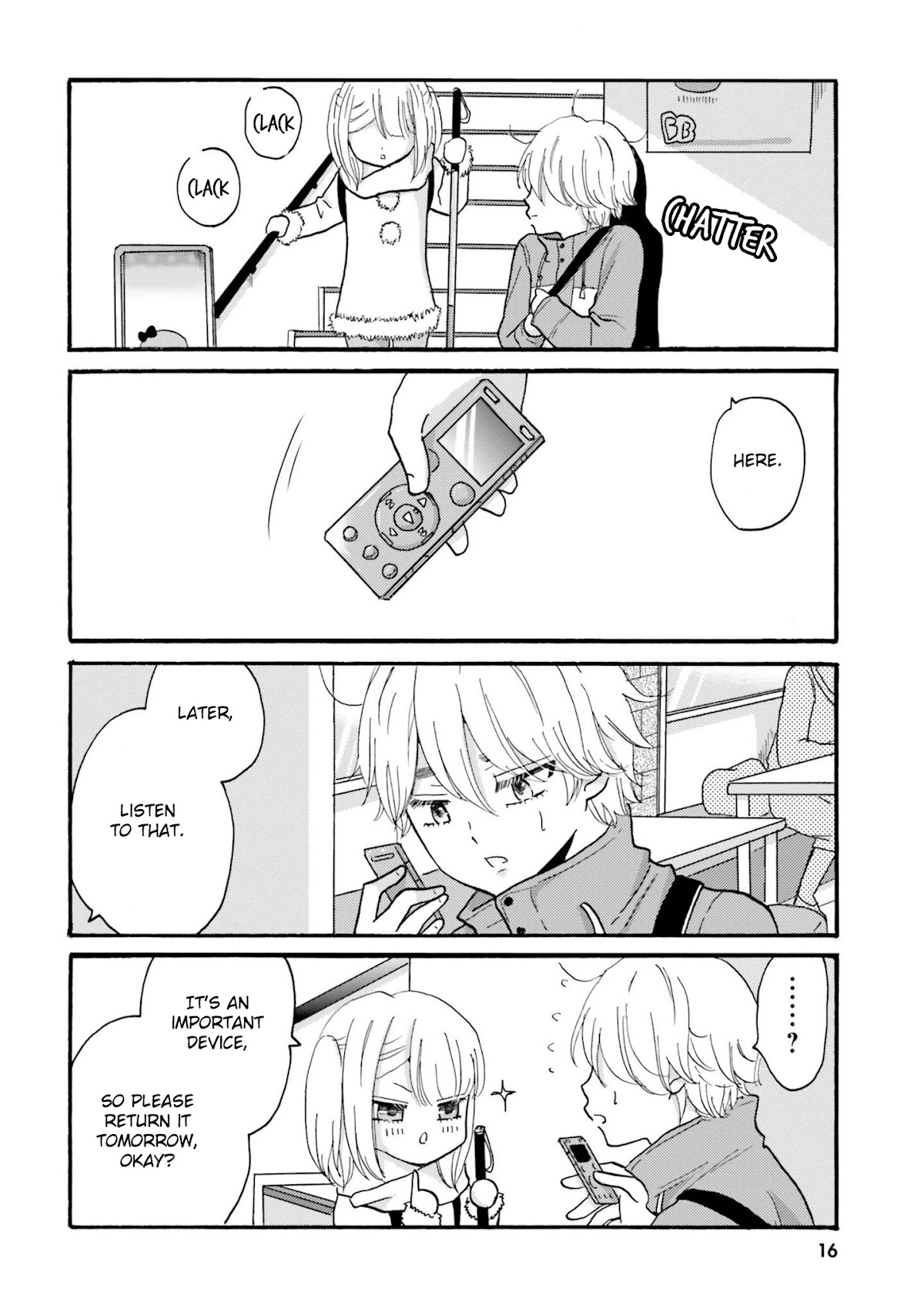 Yankee-kun and the White Cane Girl Chapter 72 page 18 - Chapter 72: Quiet Voice ①