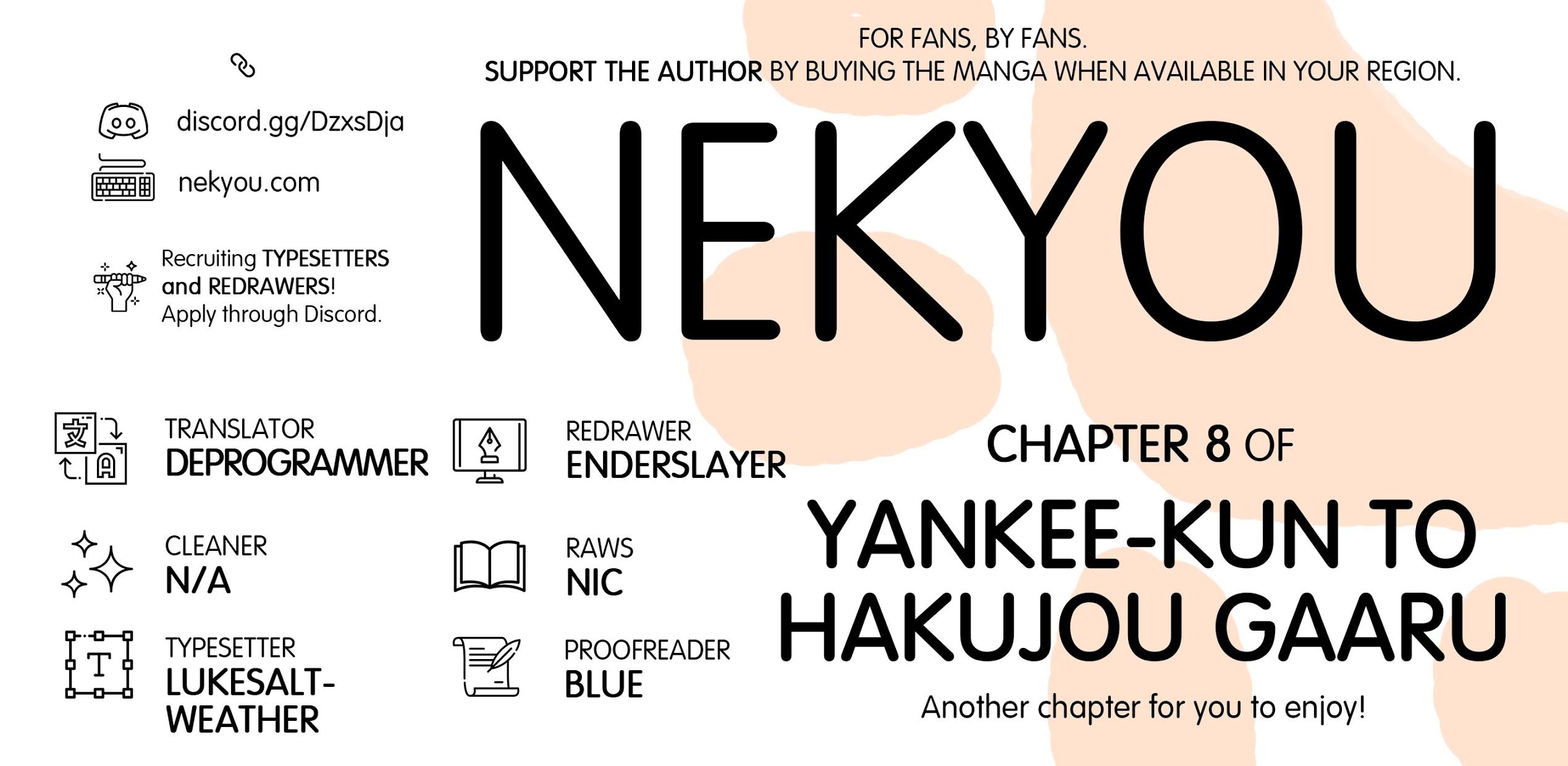 Yankee-kun and the White Cane Girl Chapter 8 page 1 - Chapter 8