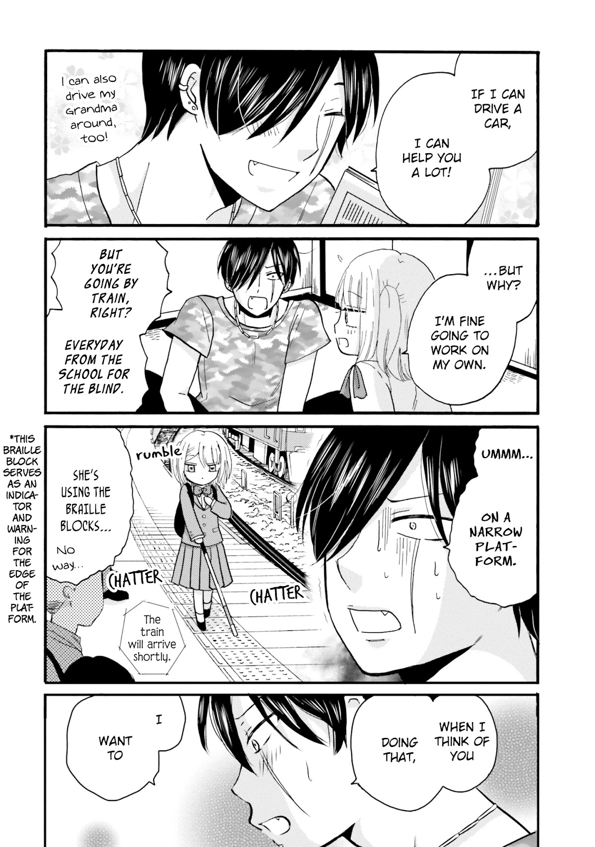 Yankee-kun and the White Cane Girl Chapter 82 page 10 - Chapter 82: I Want to Protect You ①